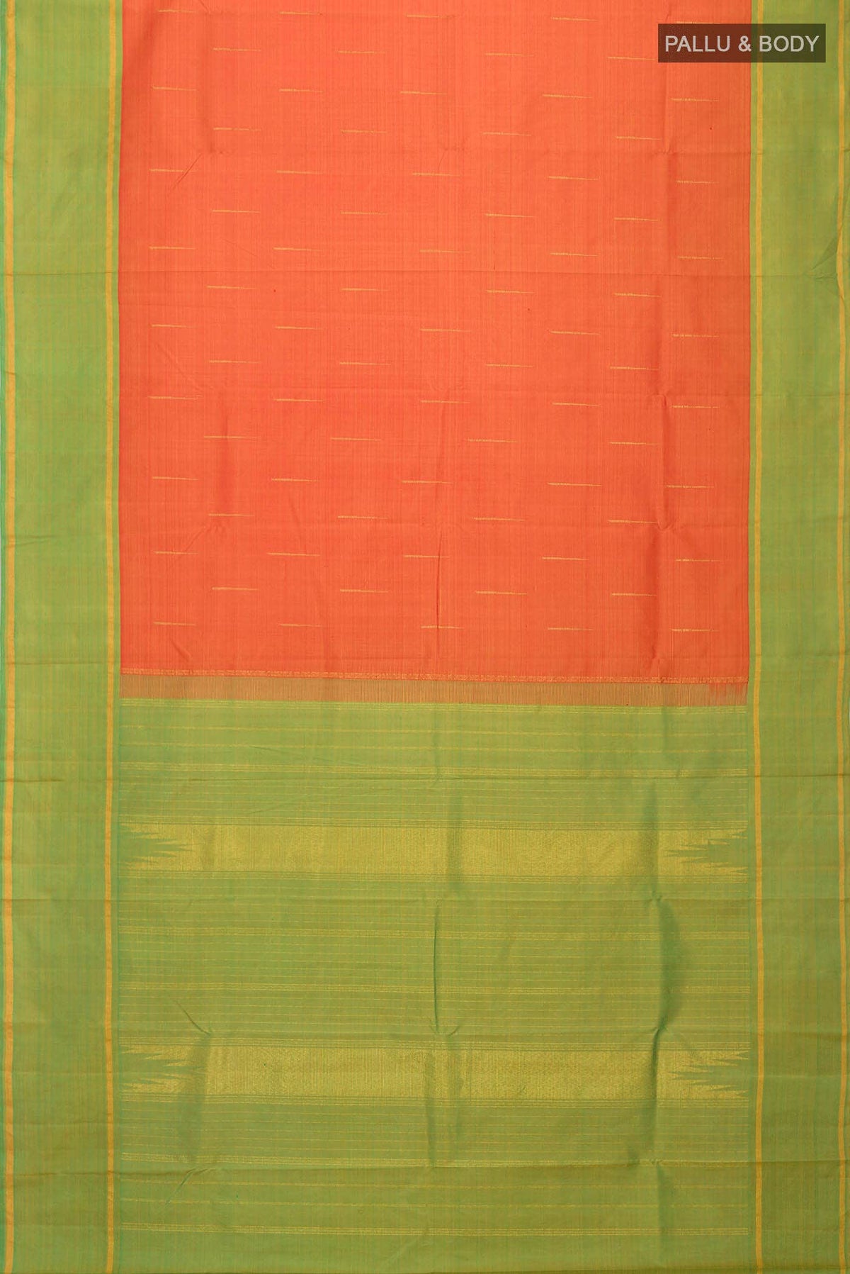 Orange Kanjivaram Silk Saree
