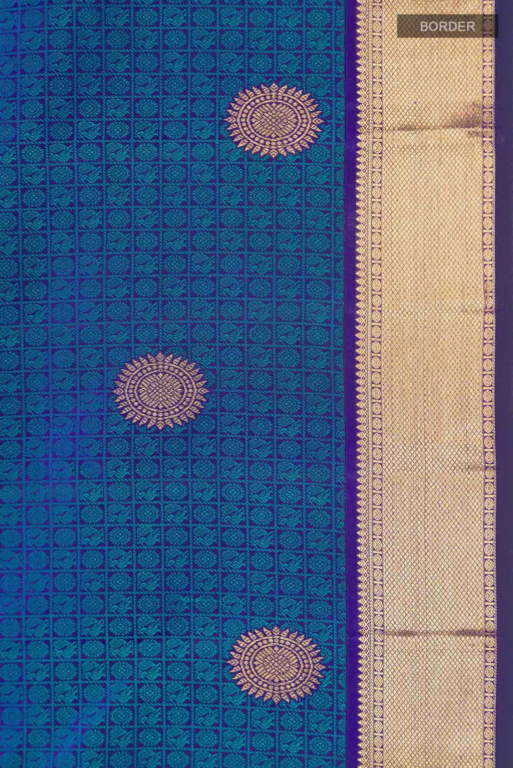 Blue Kanchipuram Silk Saree