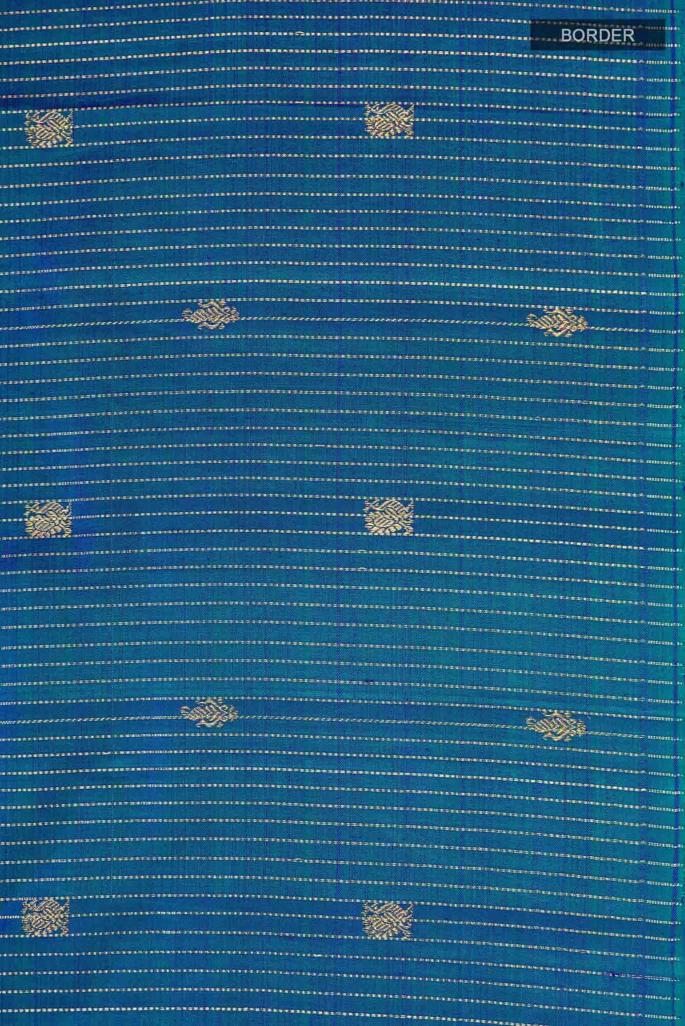 Blue Kanchipuram Silk Saree