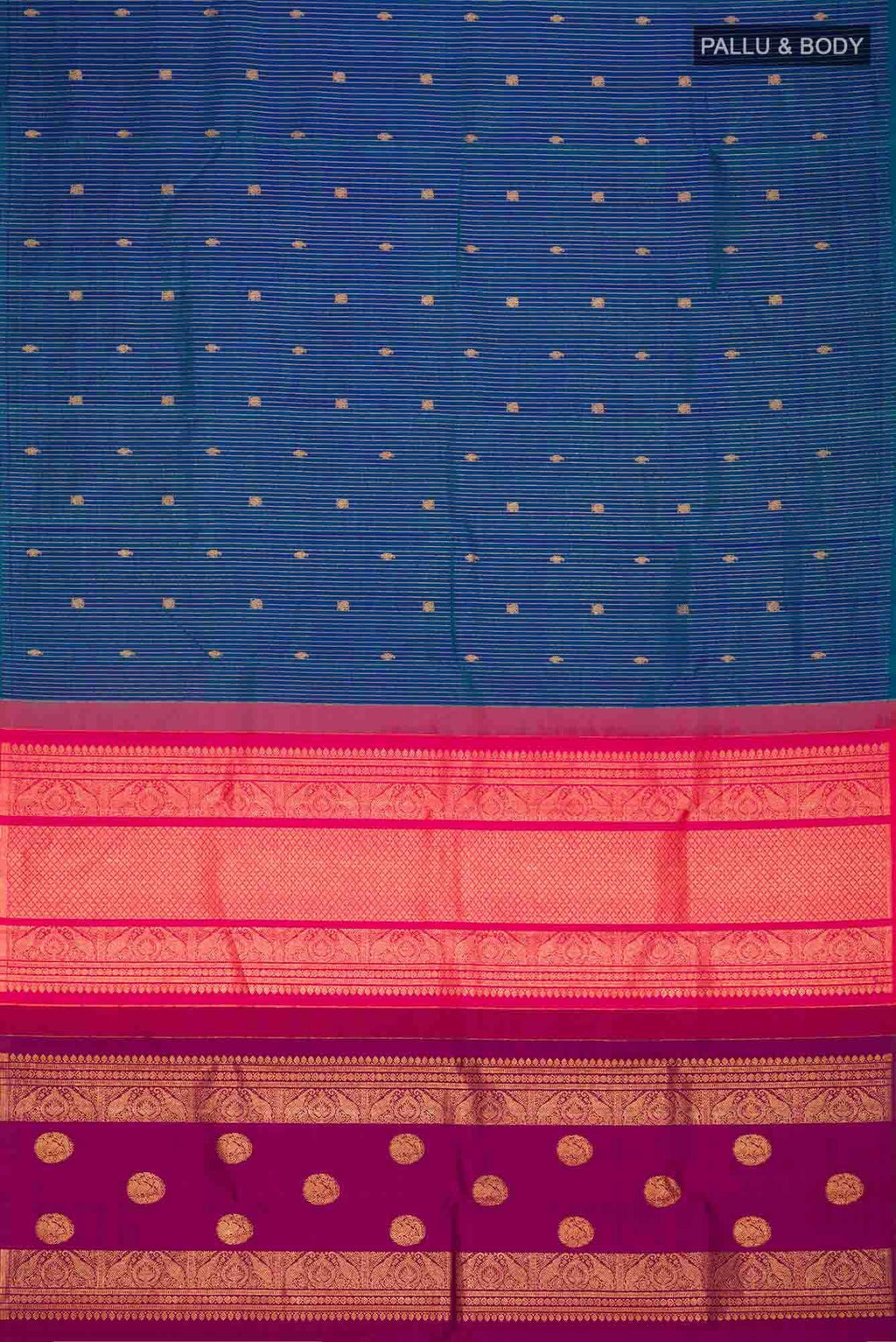 Blue Kanchipuram Silk Saree
