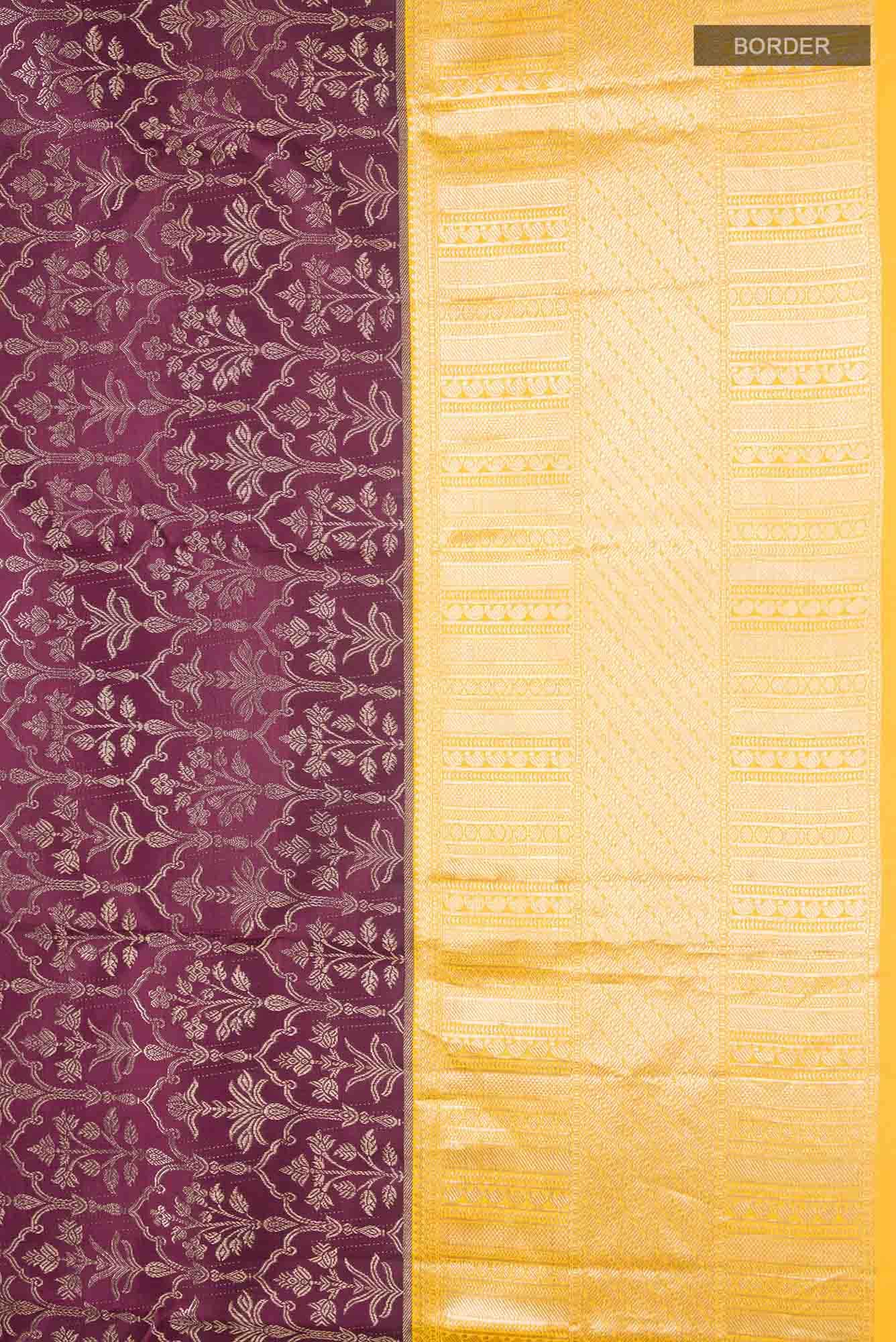 Brown Kanchipuram Silk Saree