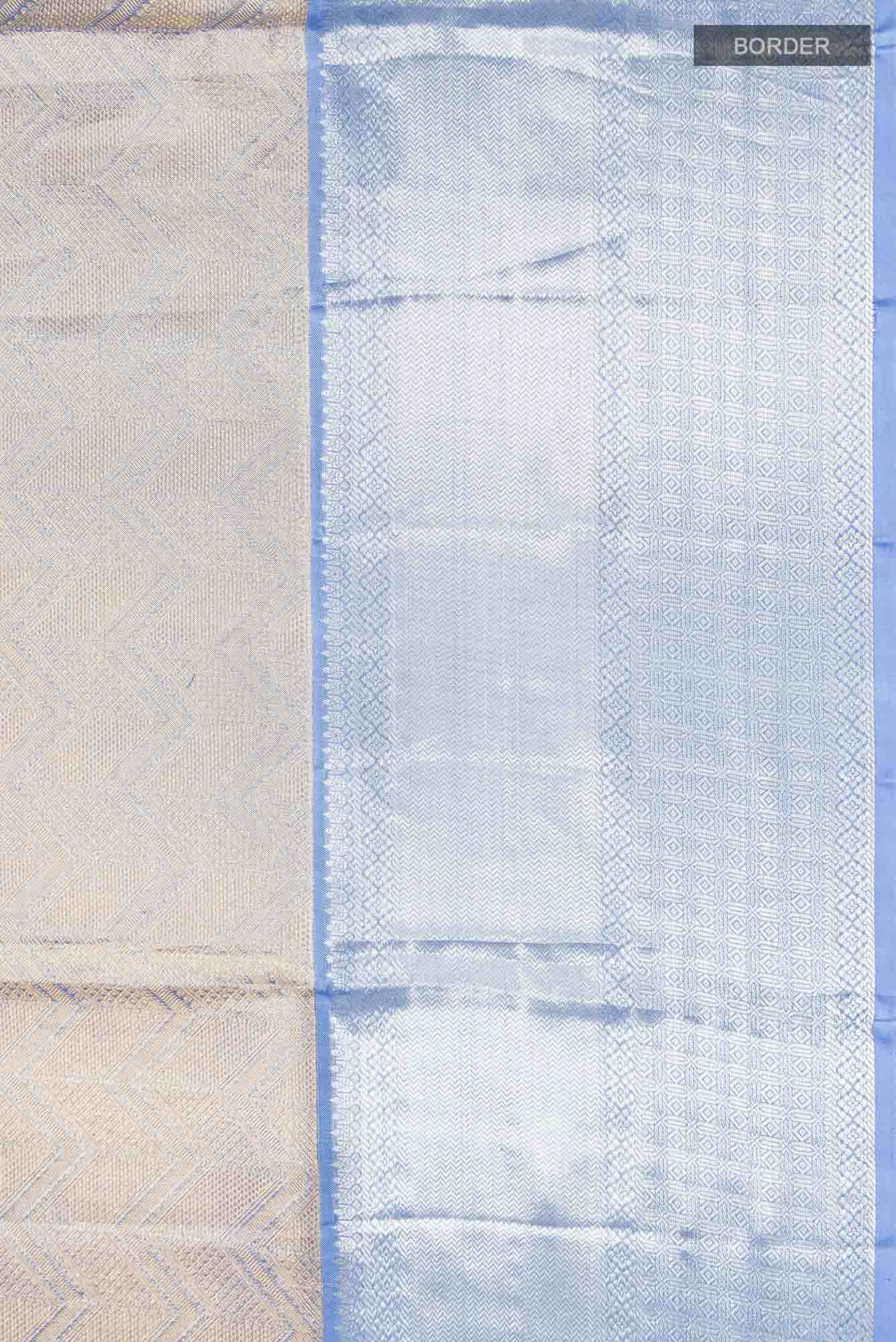 Blue Kanchipuram Tissue Silk Saree