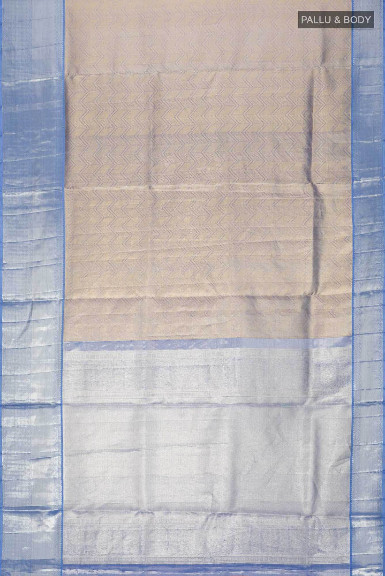 Blue Kanchipuram Tissue Silk Saree