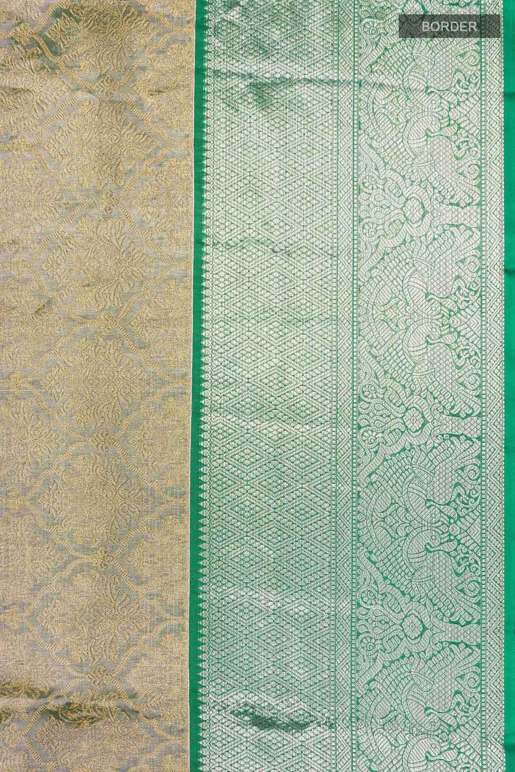 Green Kanchipuram Tissue Silk Saree
