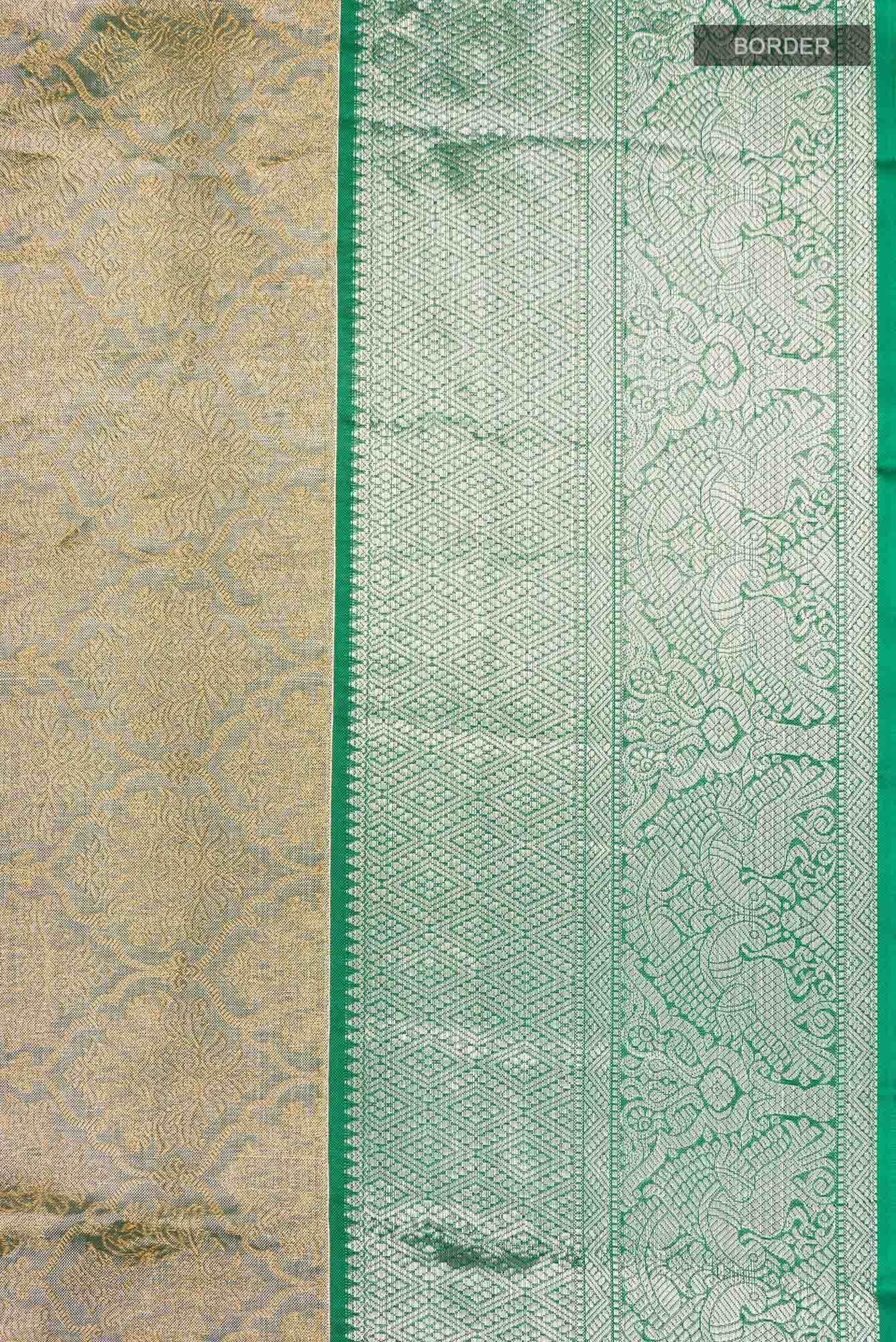 Green Kanchipuram Tissue Silk Saree