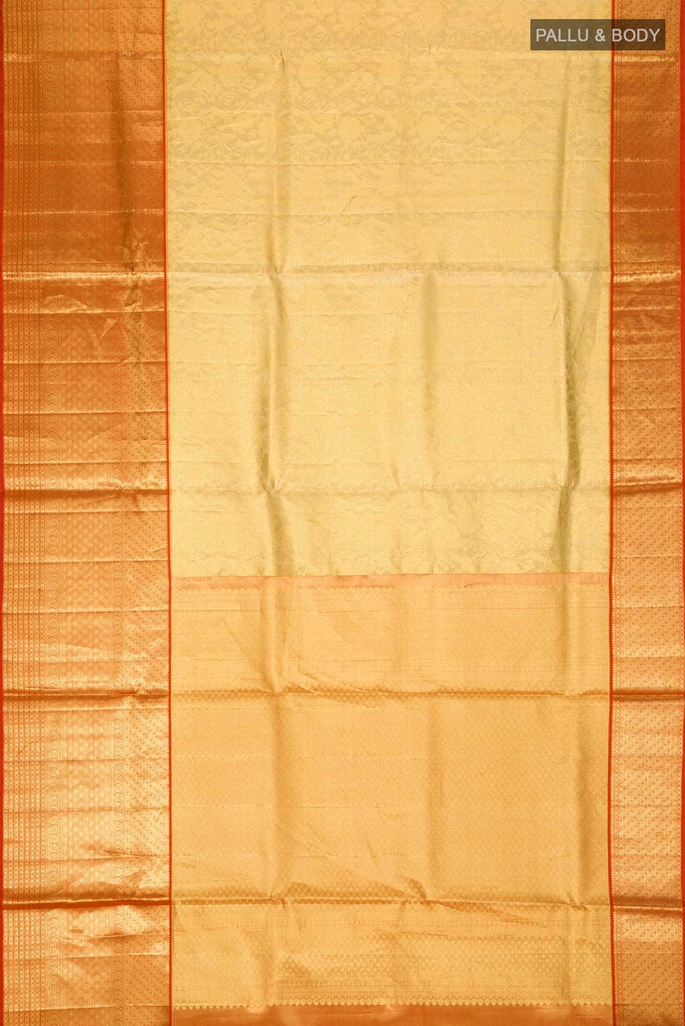 Golden Kanchipuram Tissue Silk Saree