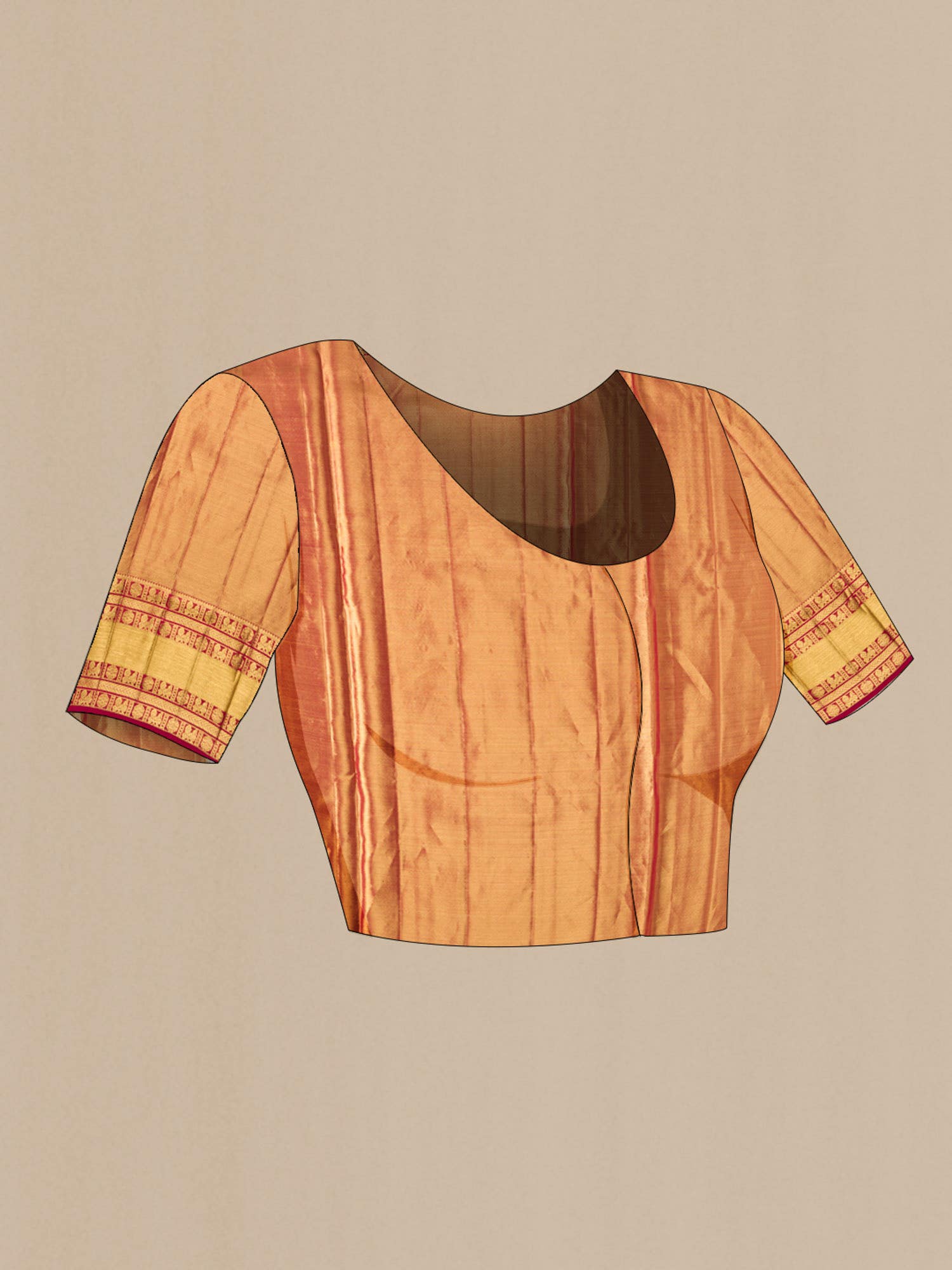 Gold Kanchipuram Tissue Silk Saree