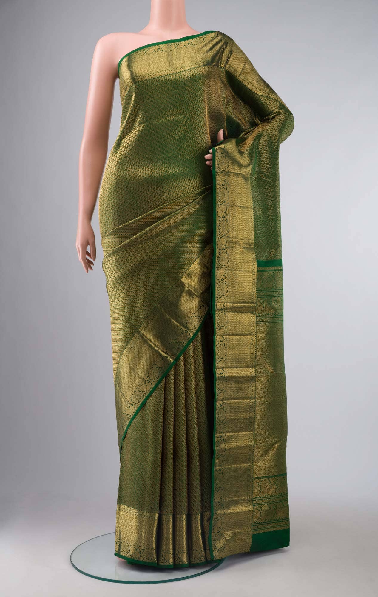 Green Kanchipuram Silk Saree
