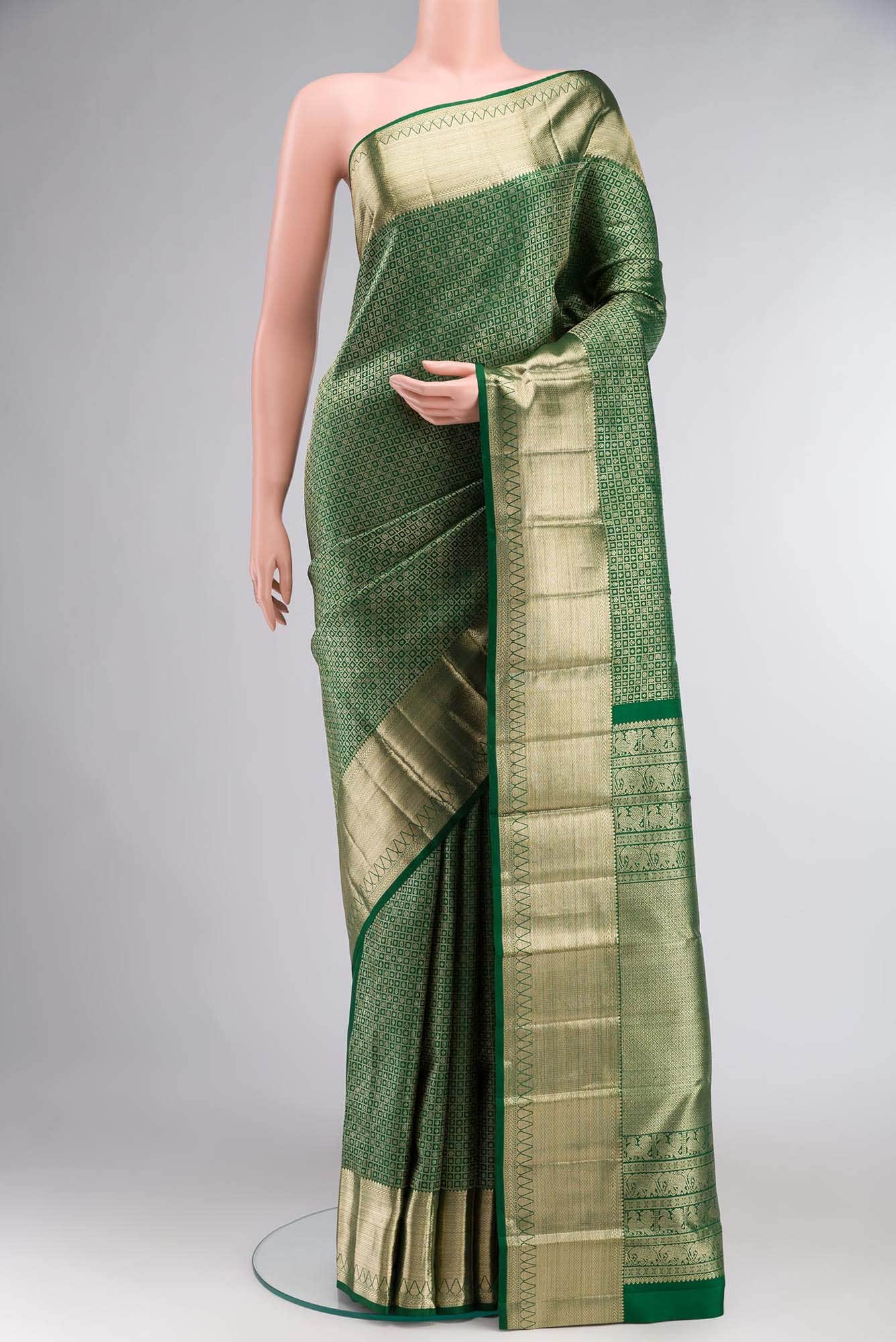 Green Kanchipuram Silk Saree