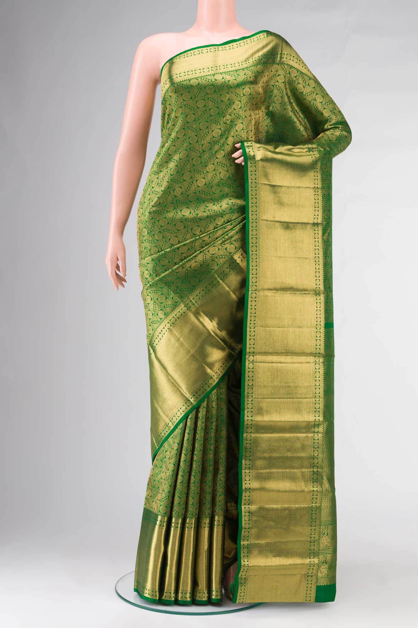 Green Kanchipuram Silk Saree
