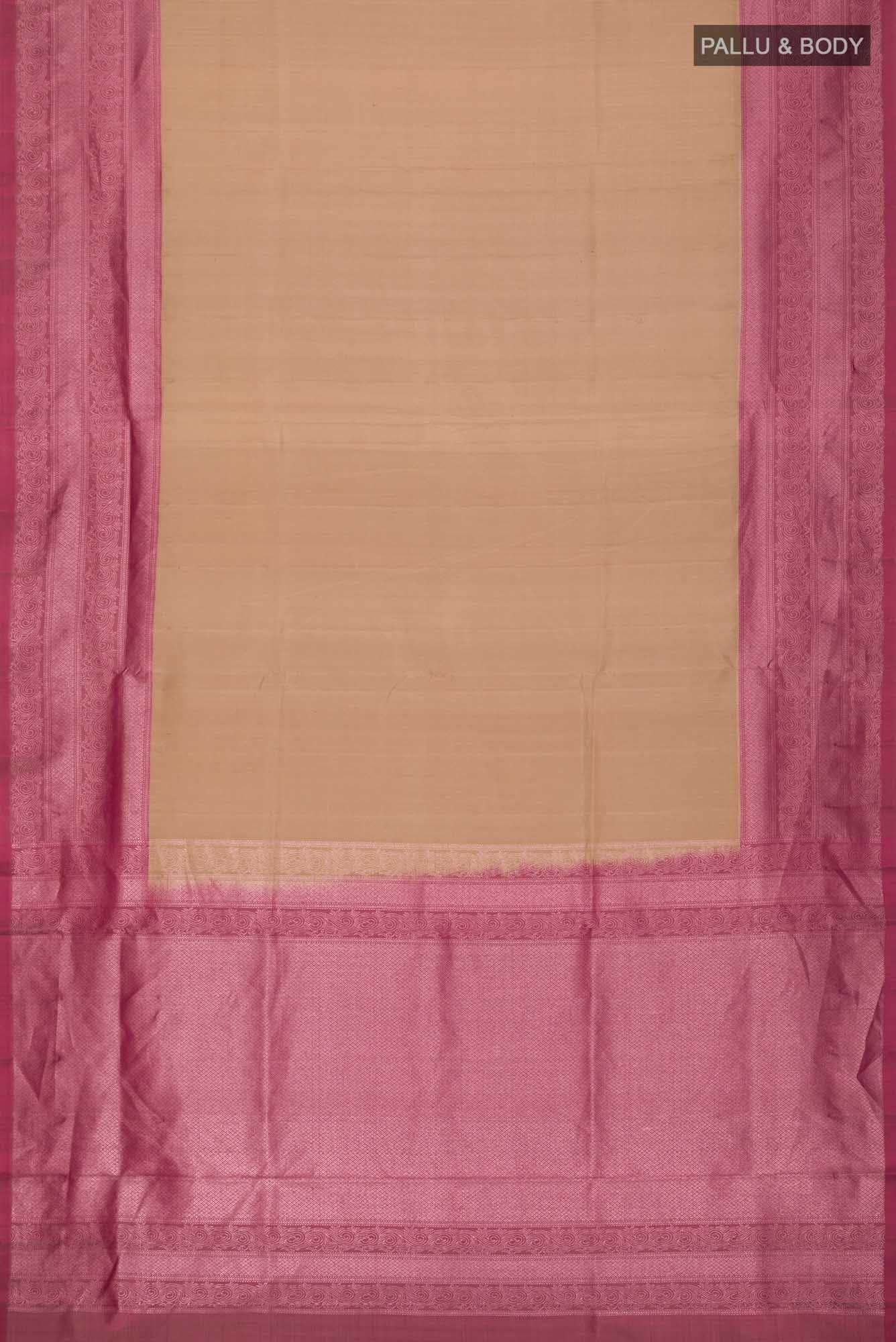 Beige Soft Silk Saree