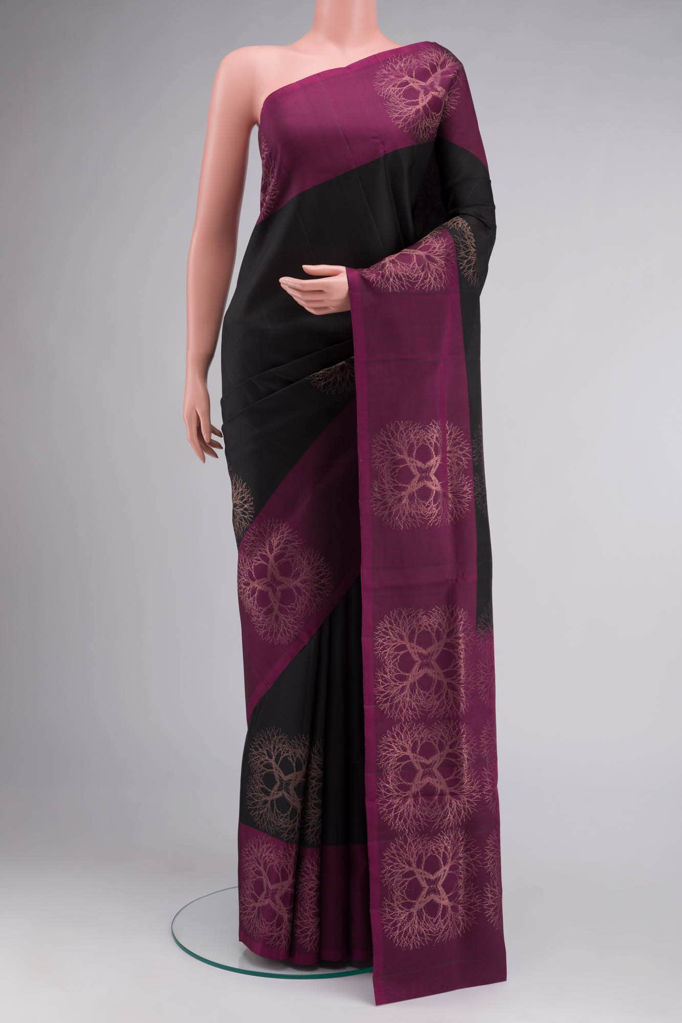 Black Soft Silk Saree