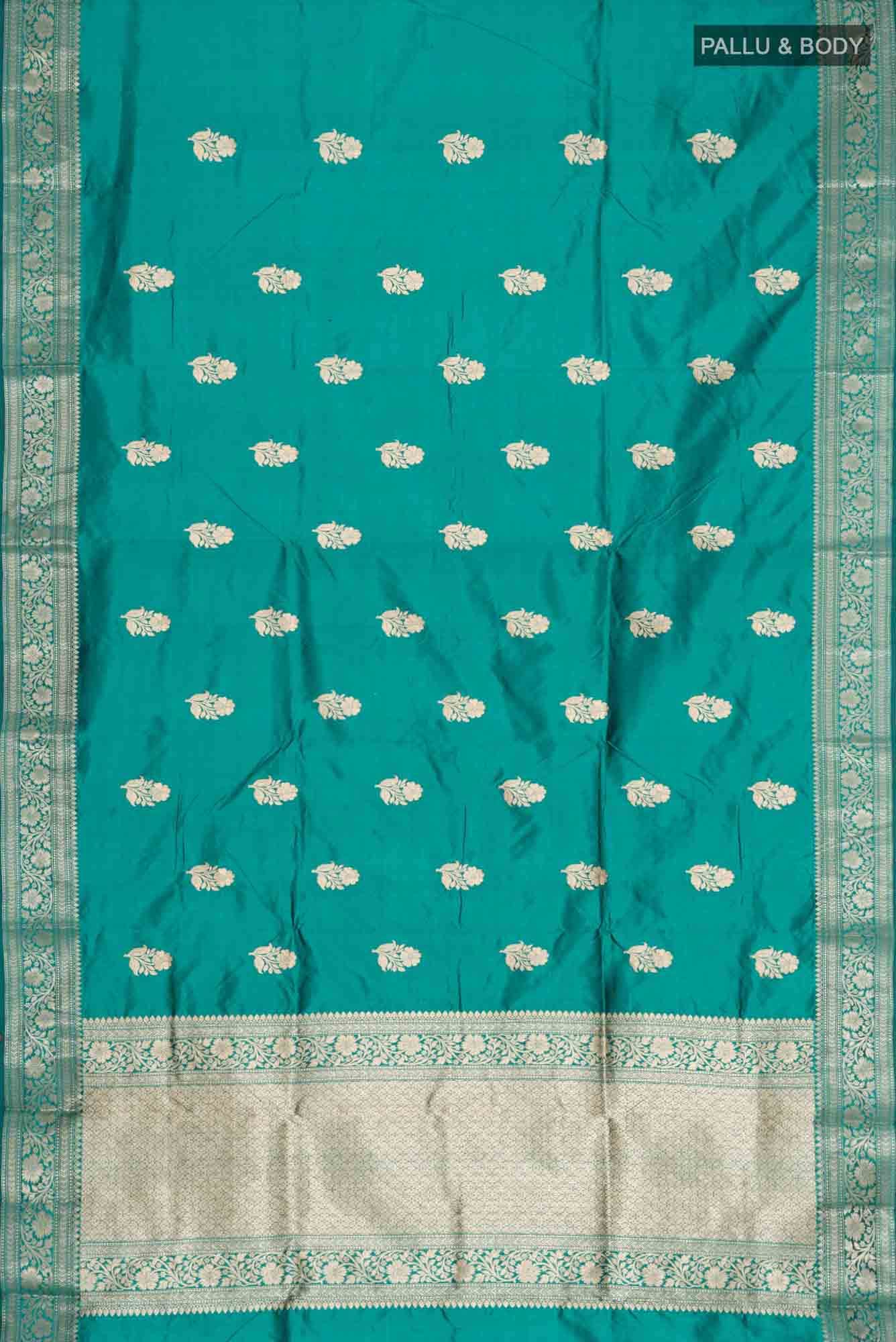 Green Banarasi Katan Silk Saree