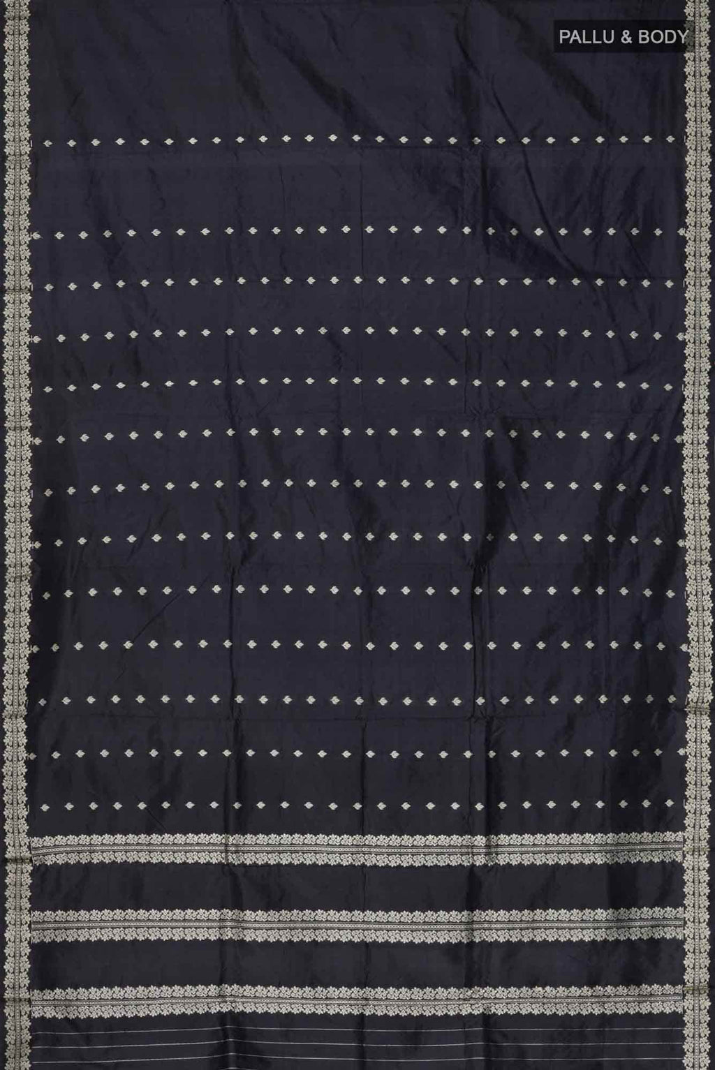 Black Banarasi Katan Silk Saree