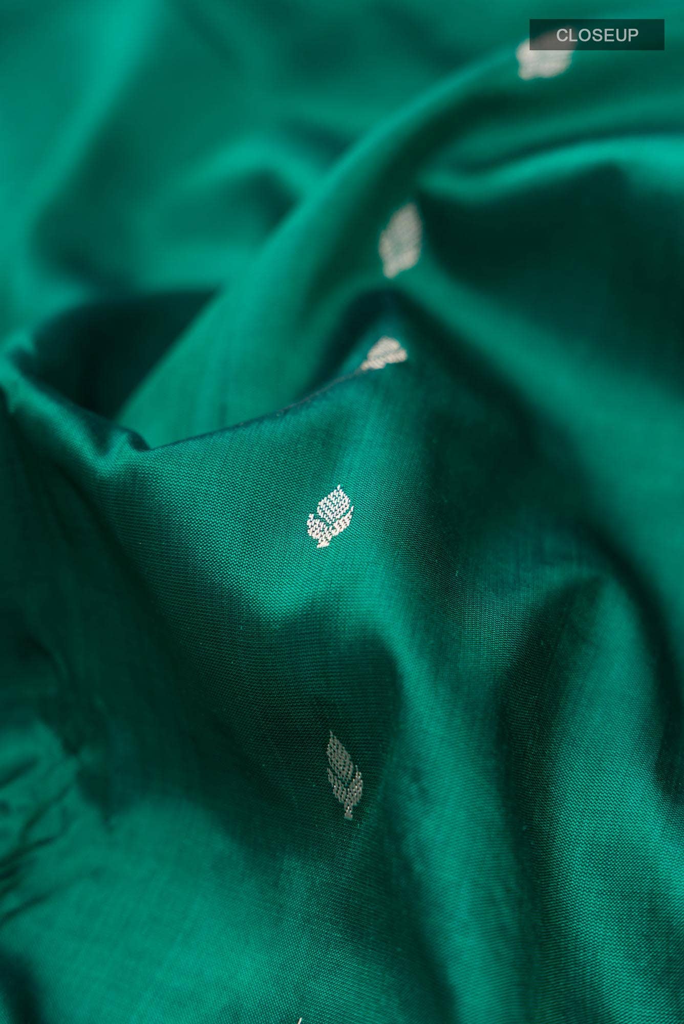 Green Banarasi Katan Silk Saree
