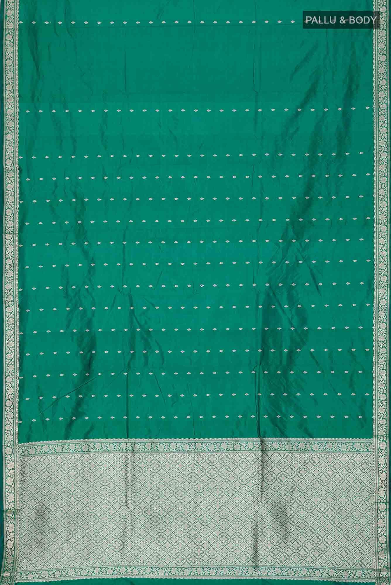 Green Banarasi Katan Silk Saree