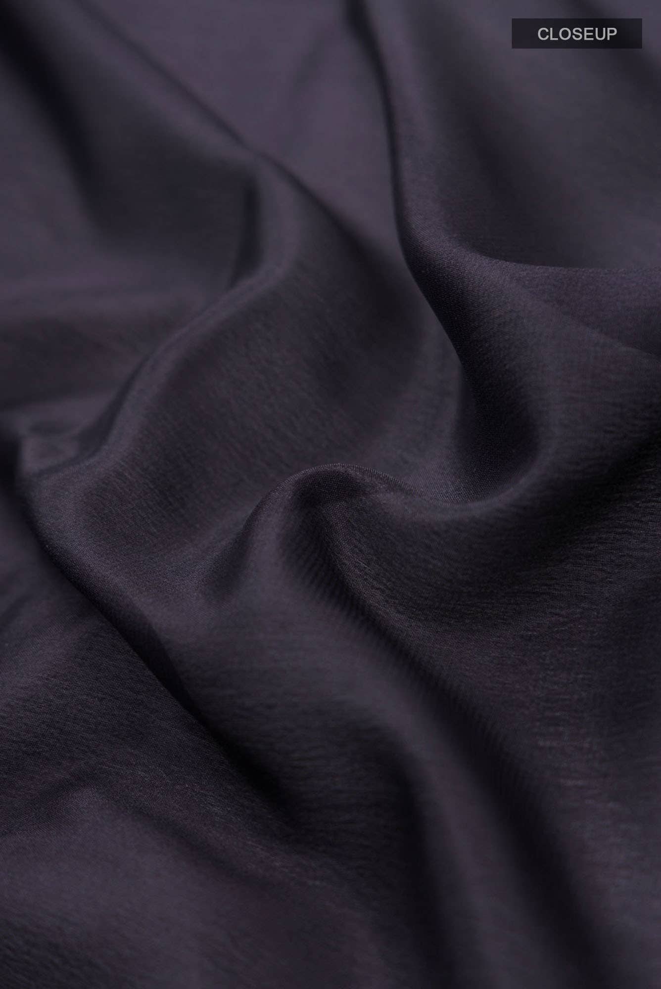 Black Mysore Crepe Saree
