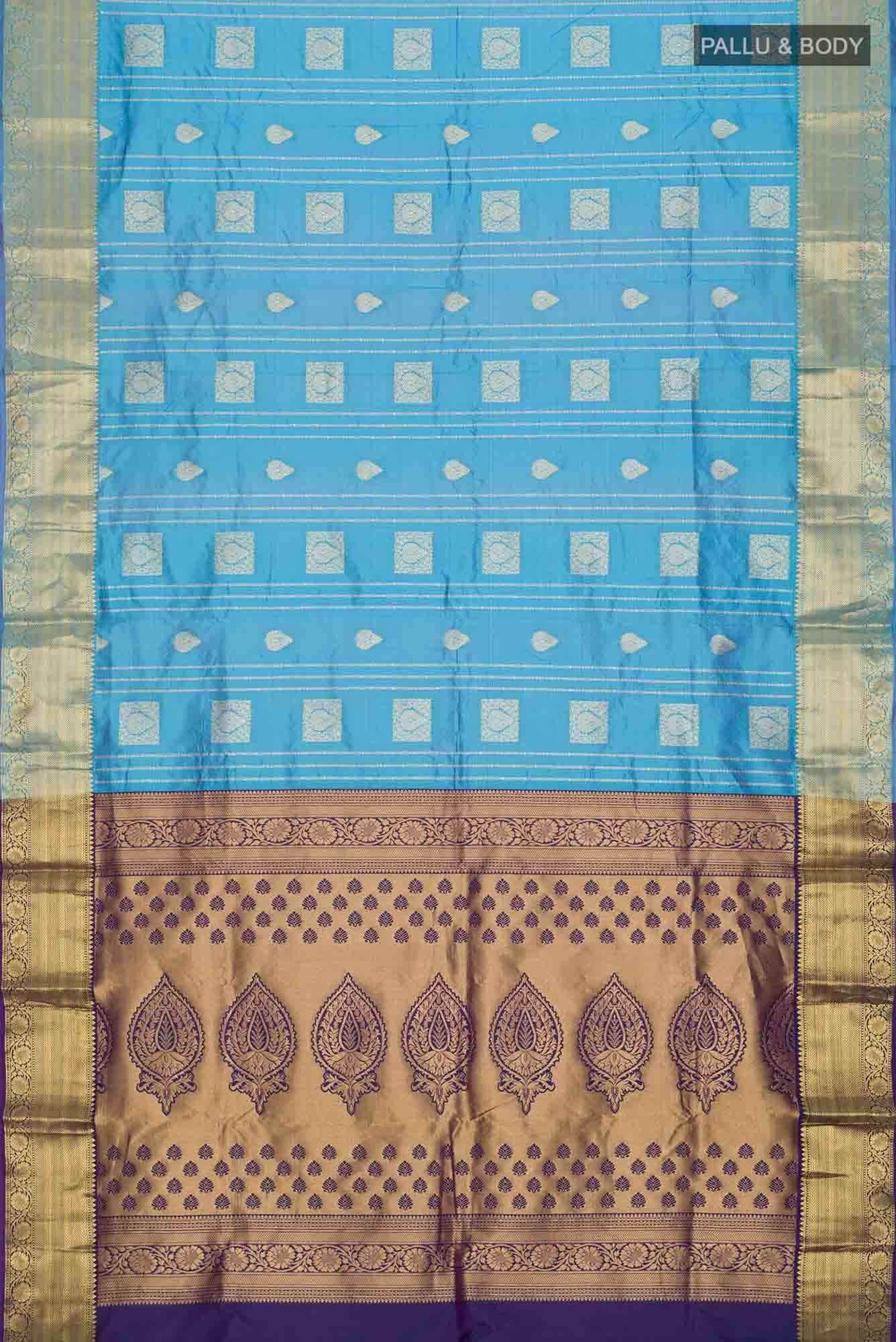 Blue Bangalore Silk Saree