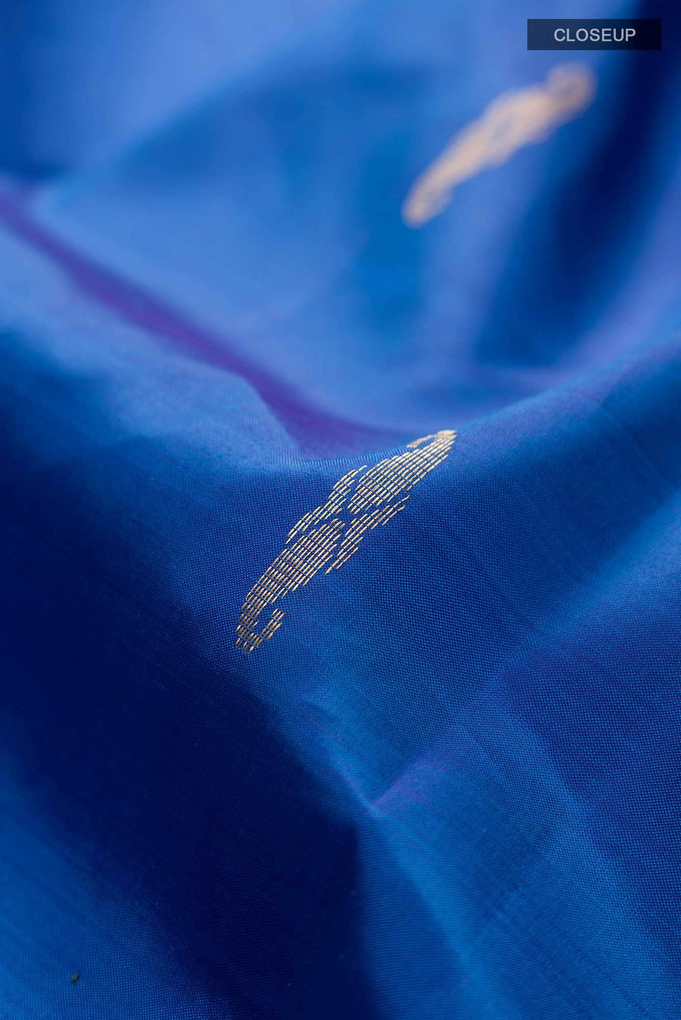 Blue Kanchipuram Silk Saree