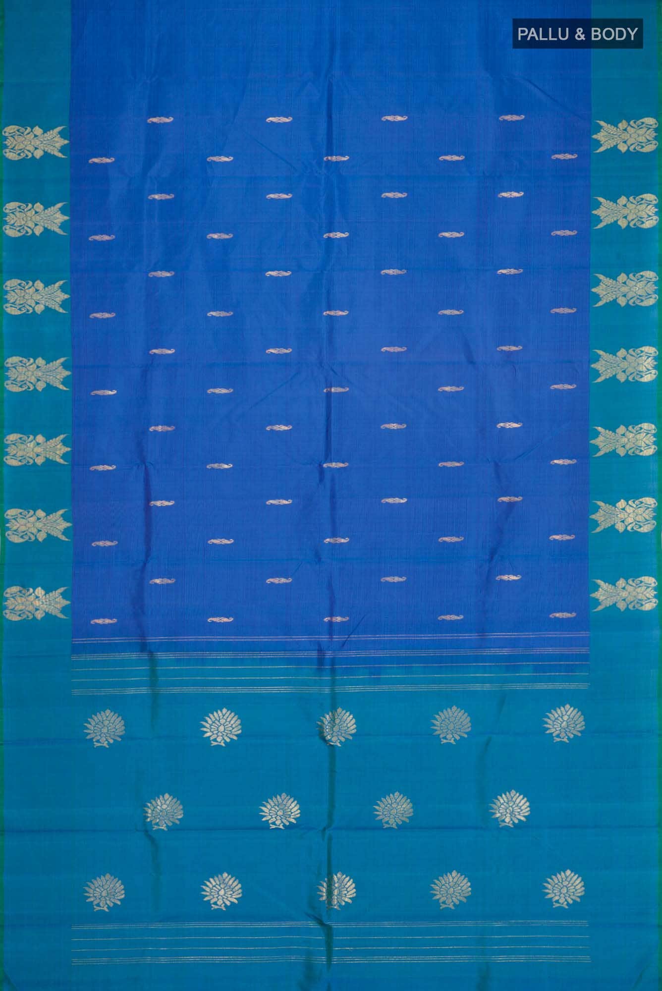 Blue Kanchipuram Silk Saree