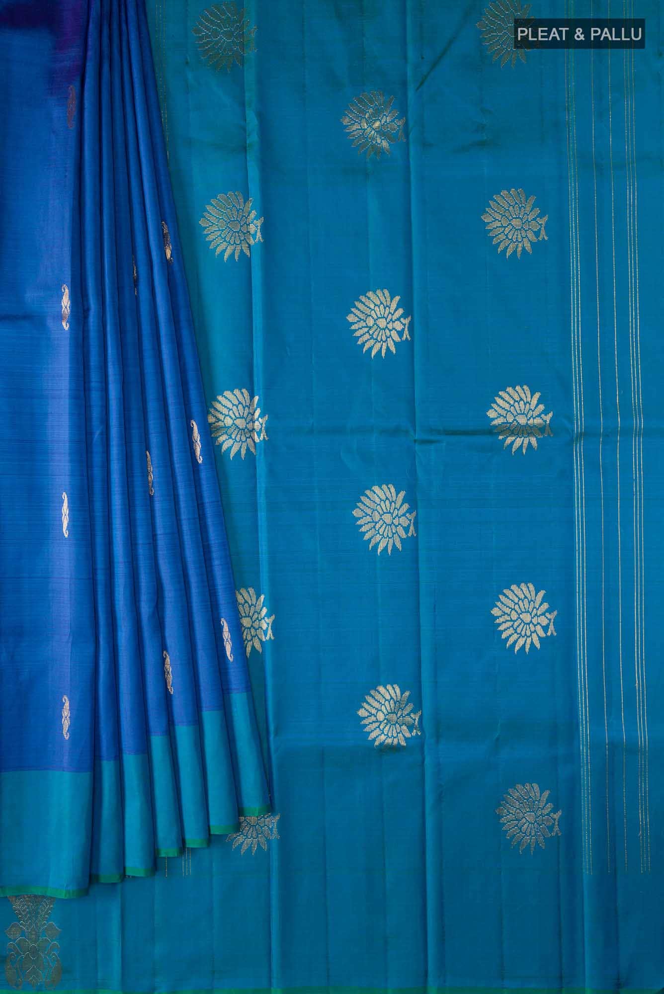 Blue Kanchipuram Silk Saree