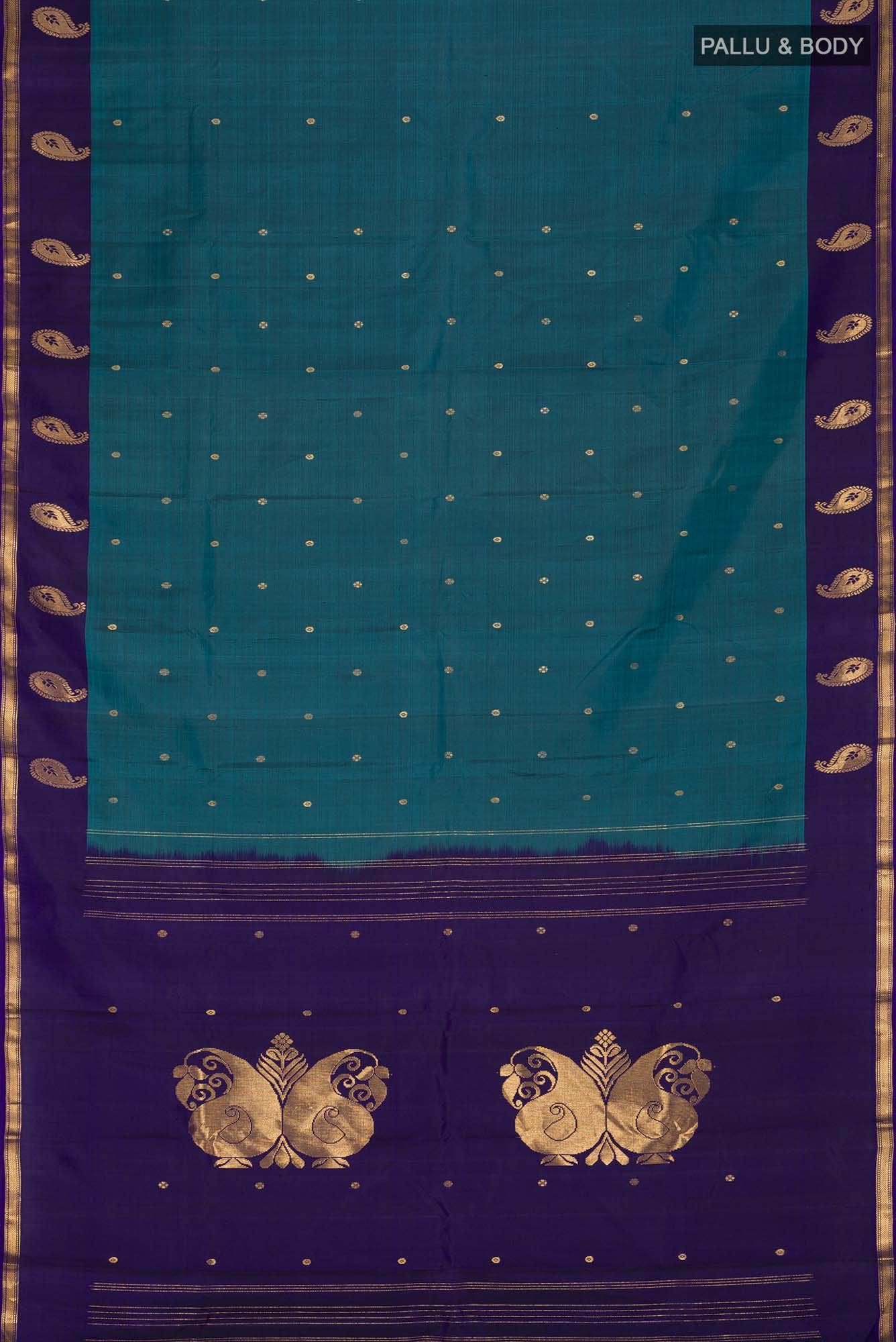 Blue Kanchipuram Silk Saree