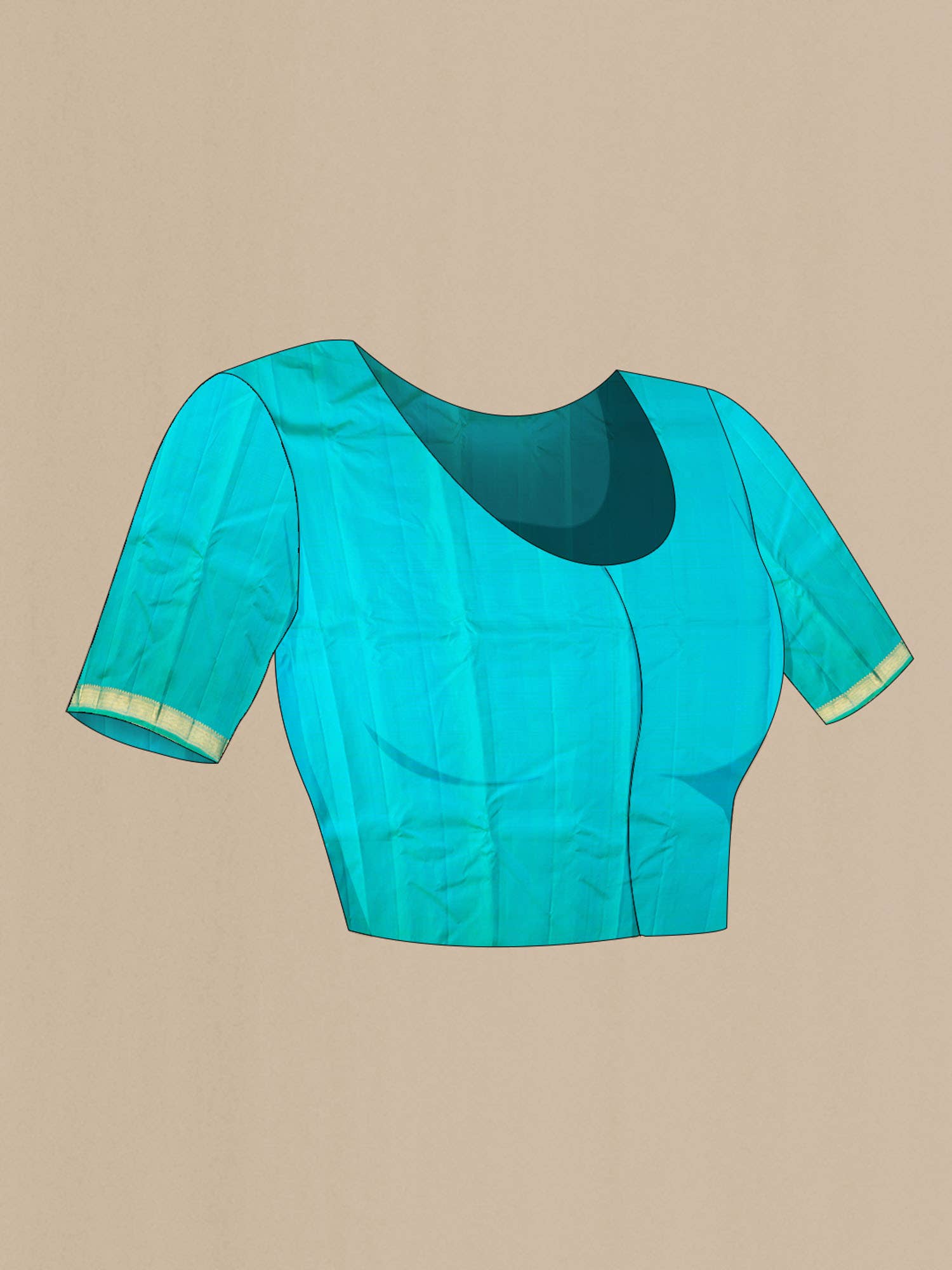 Blue Kanchipuram Silk Saree