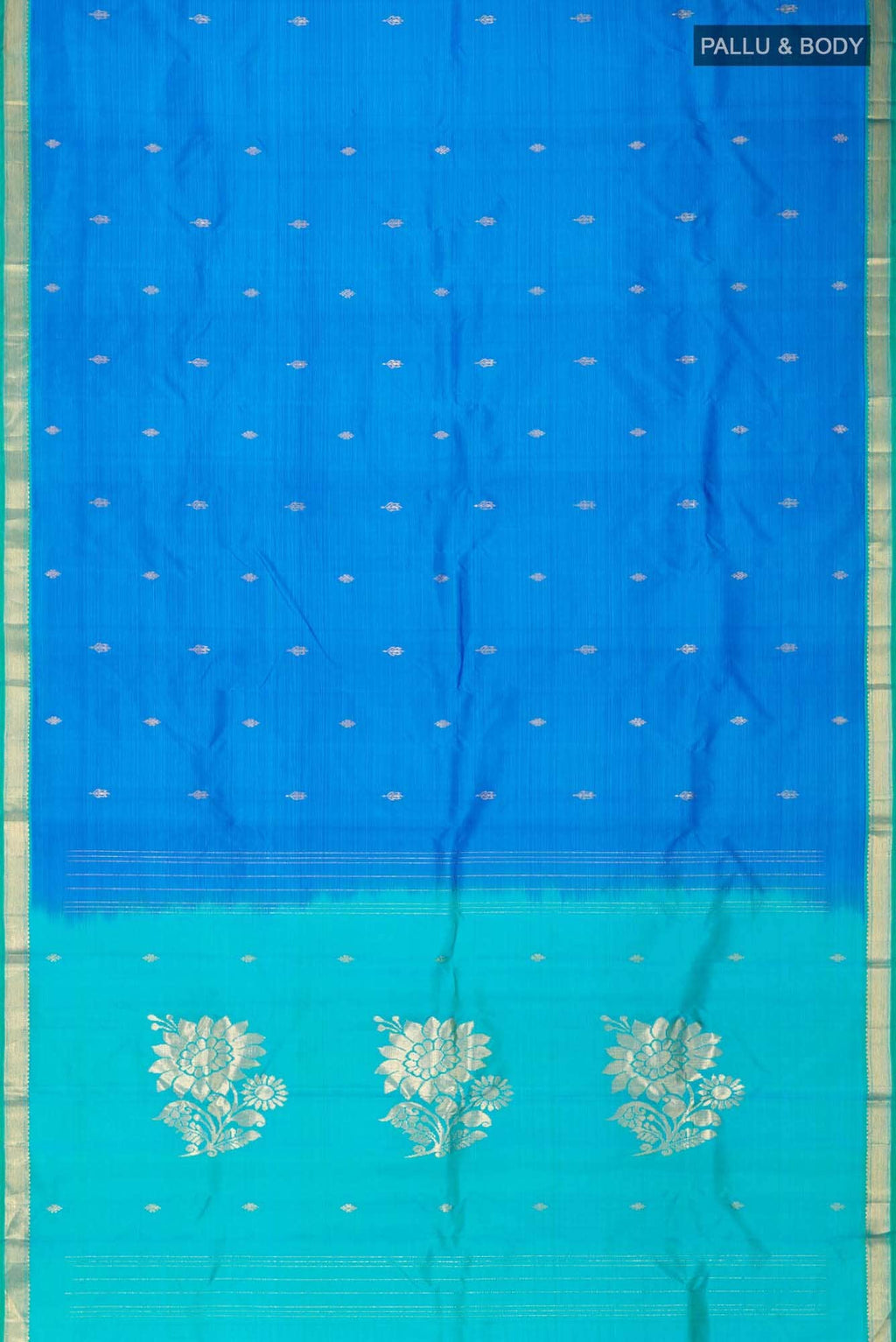 Blue Kanchipuram Silk Saree