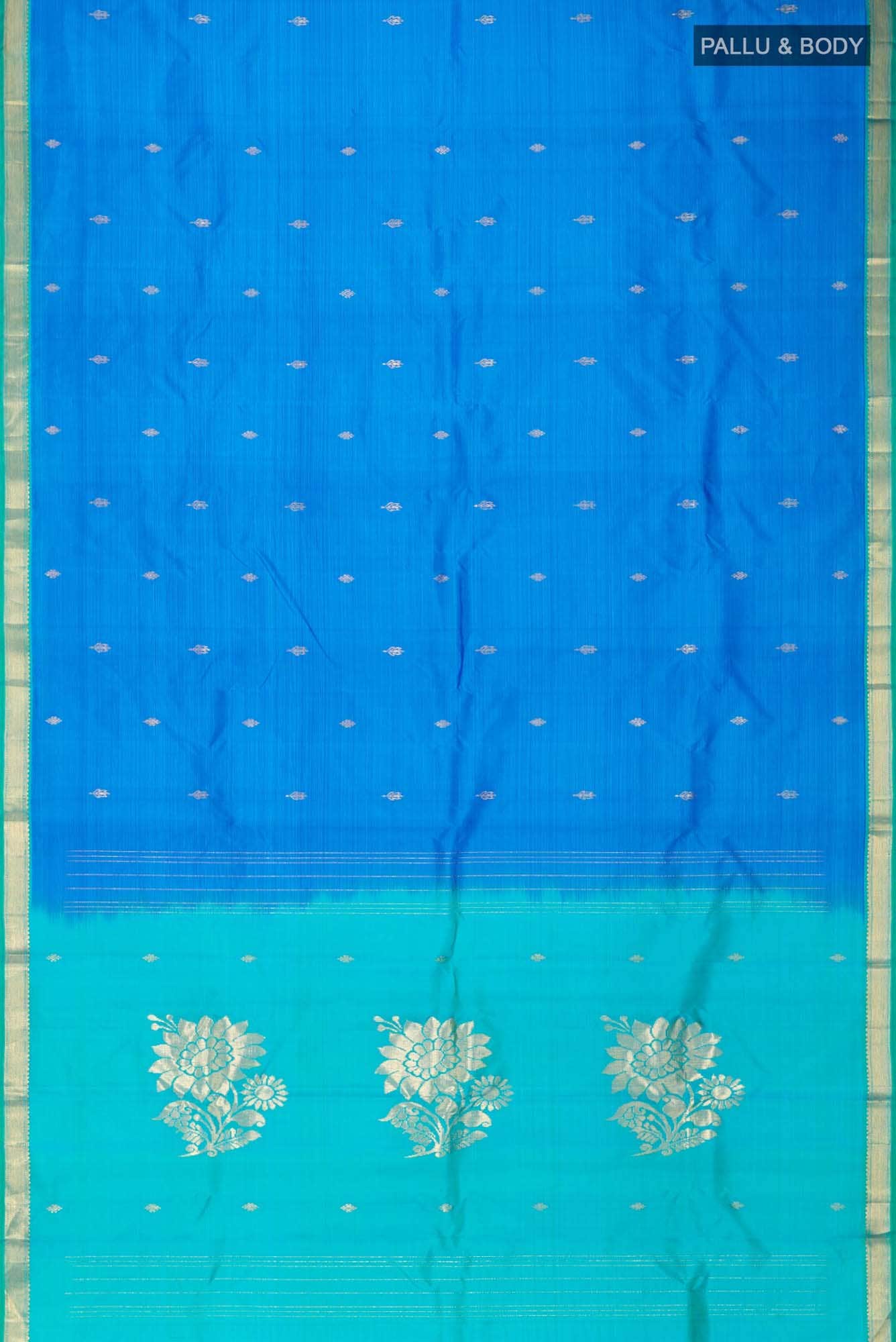 Blue Kanchipuram Silk Saree