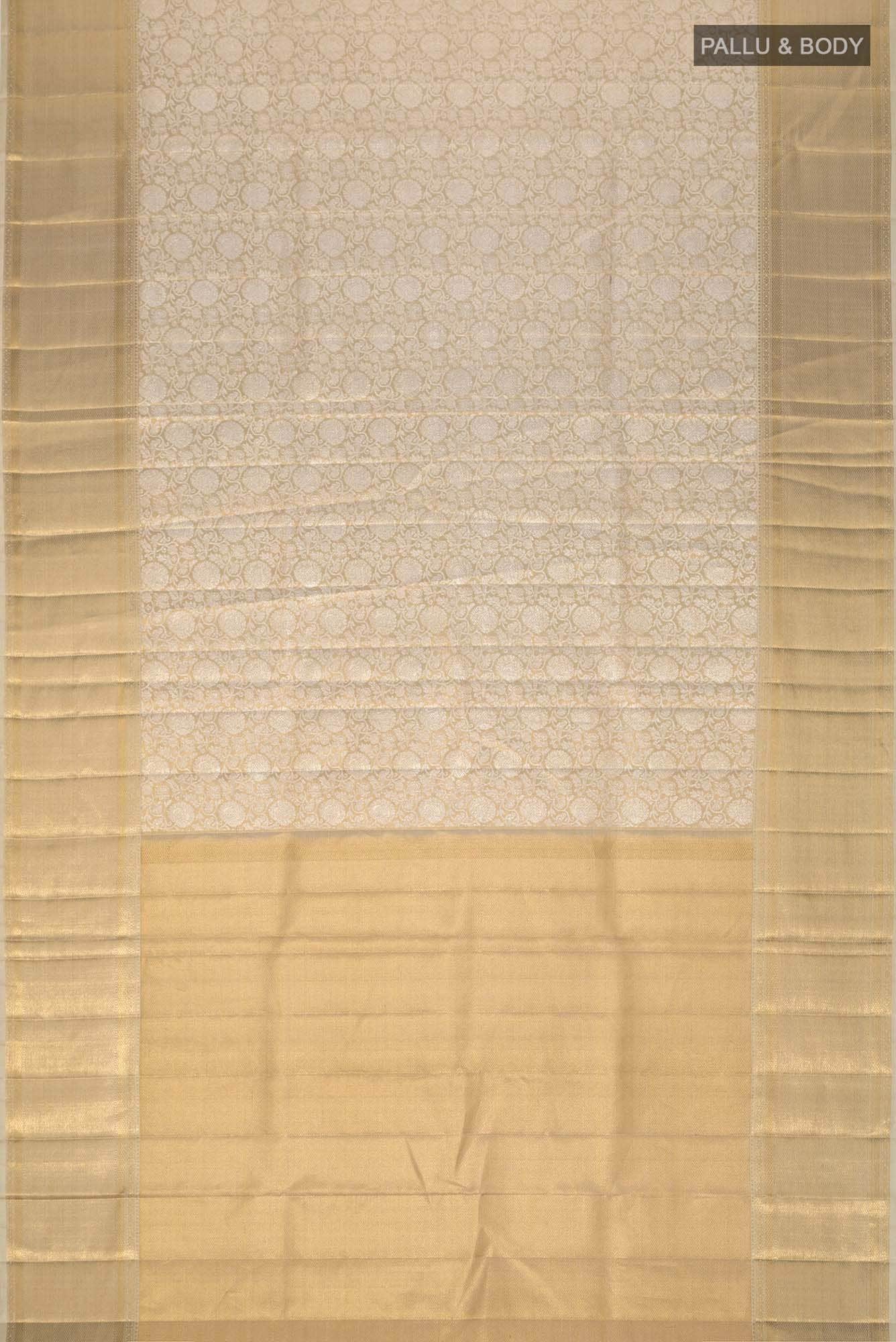 Gold Kanchipuram Tissue Silk Saree