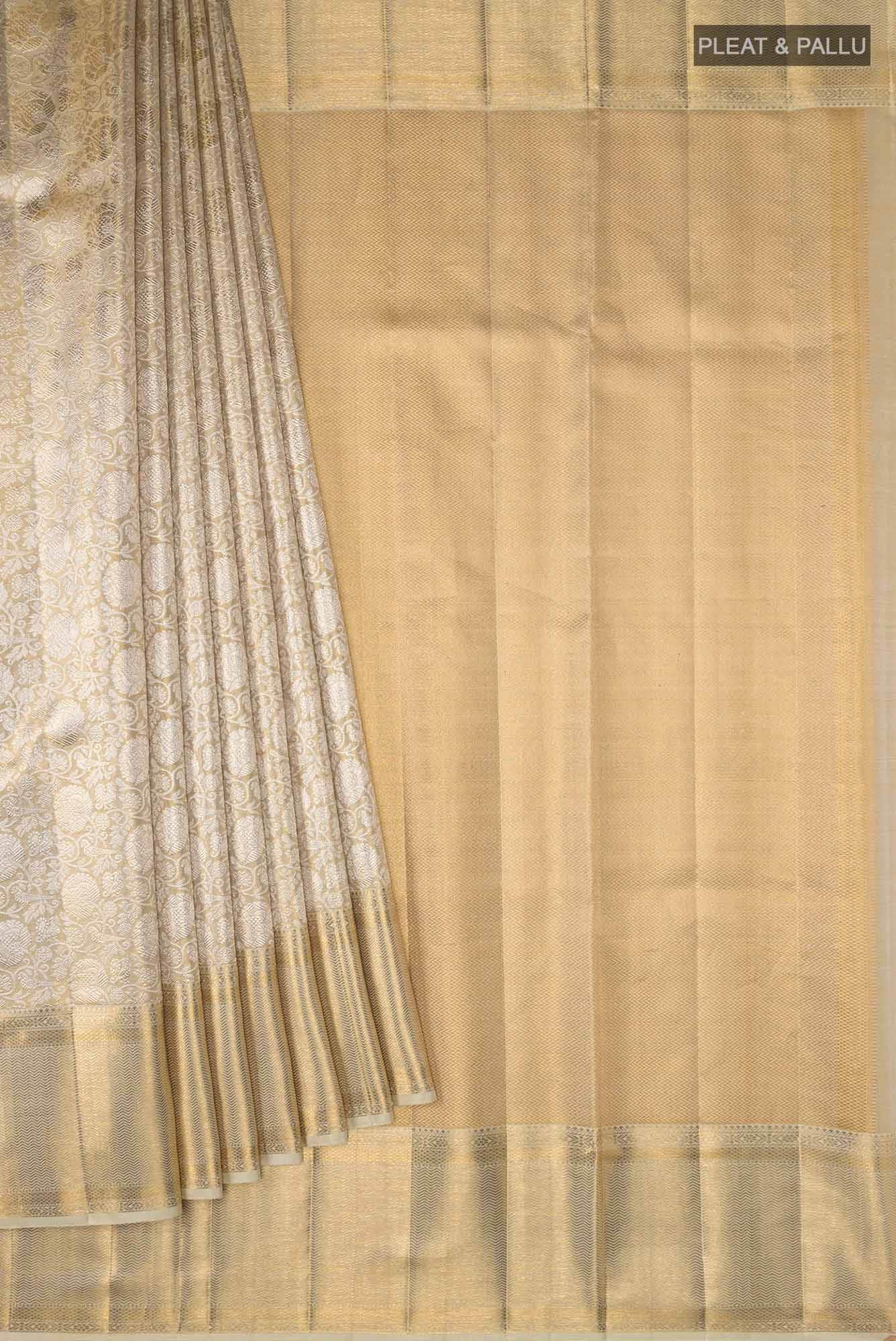 Gold Kanchipuram Tissue Silk Saree