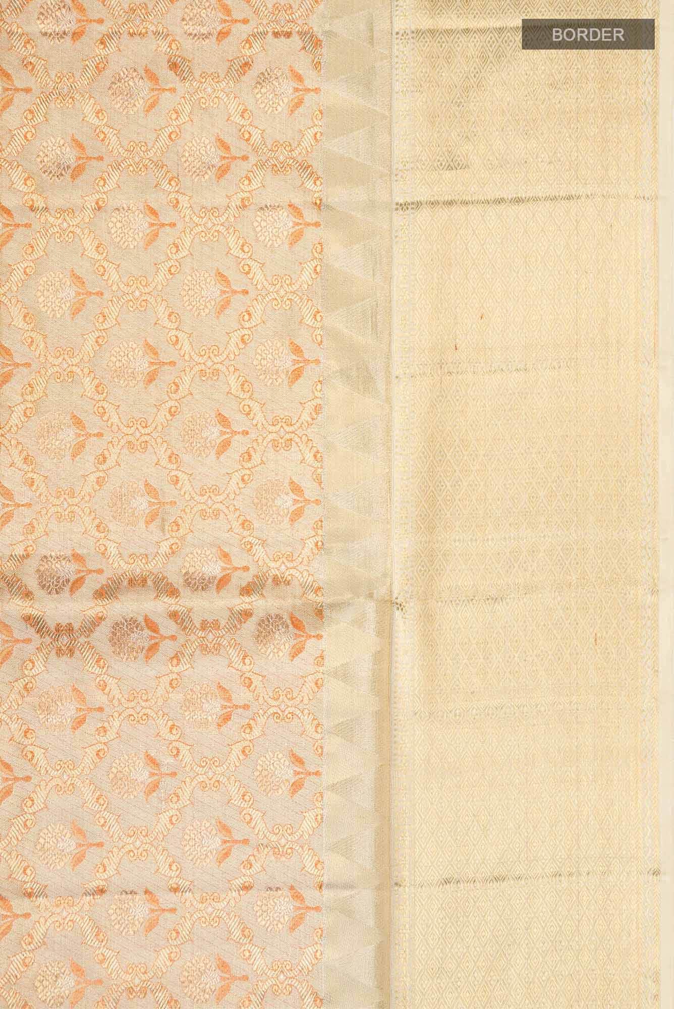 Gold Kanchipuram Silk Saree