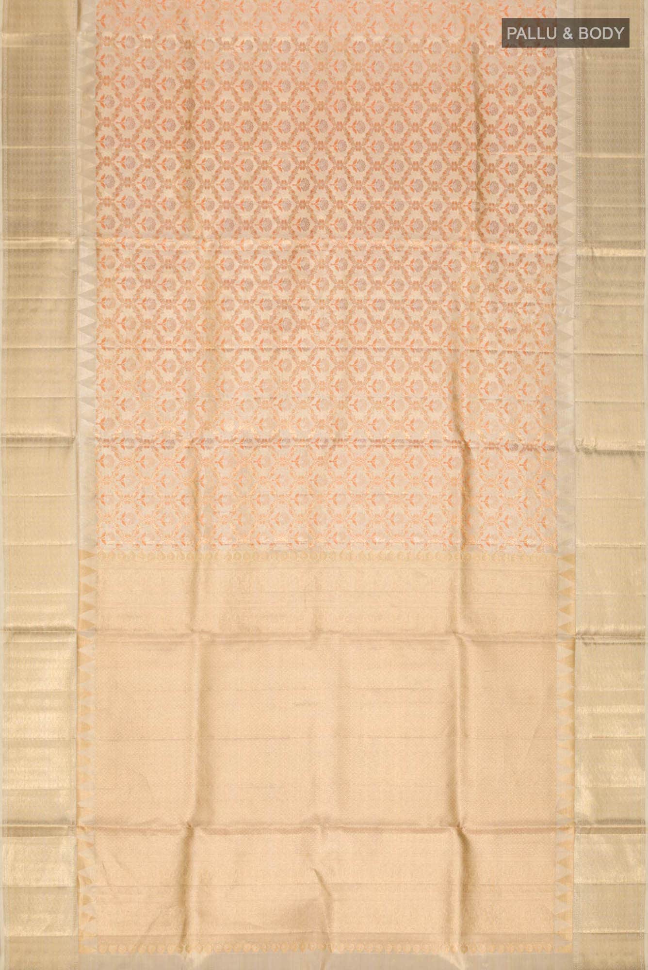 Gold Kanchipuram Silk Saree