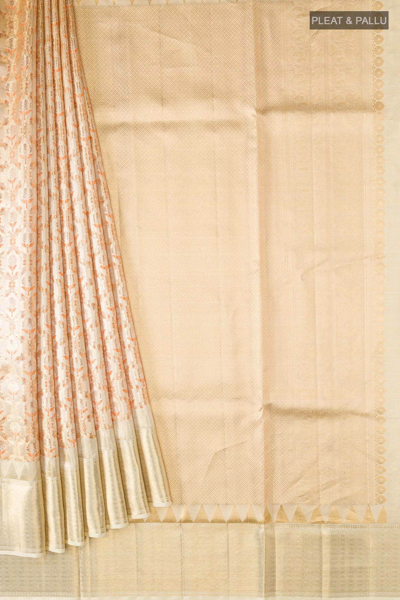 Gold Kanchipuram Silk Saree