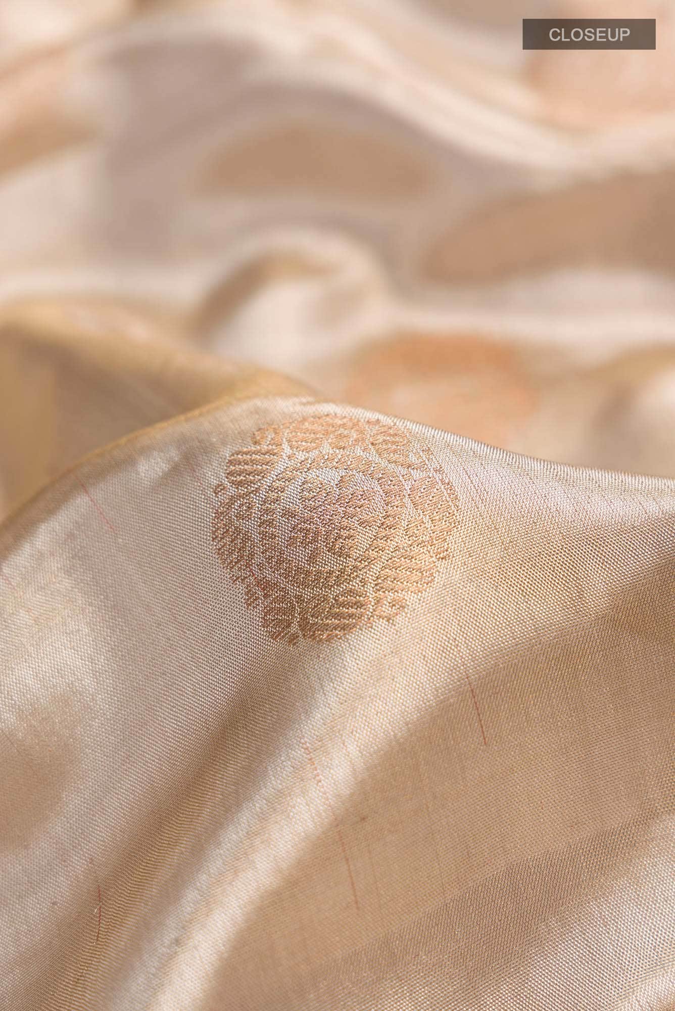 Gold Kanchipuram Tissue Silk Saree