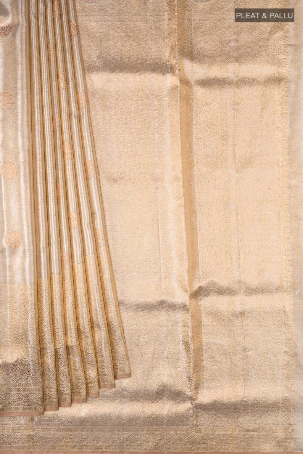 Gold Kanchipuram Tissue Silk Saree
