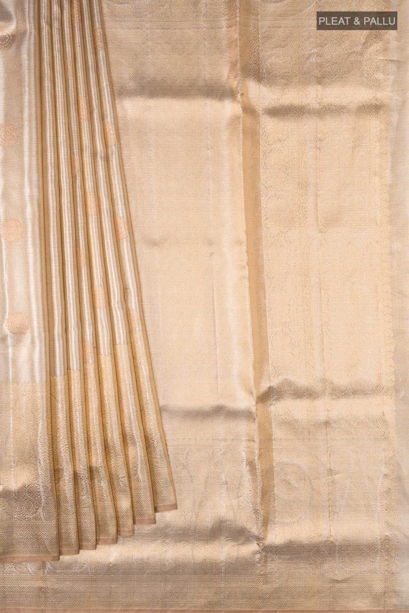 Gold Kanchipuram Tissue Silk Saree