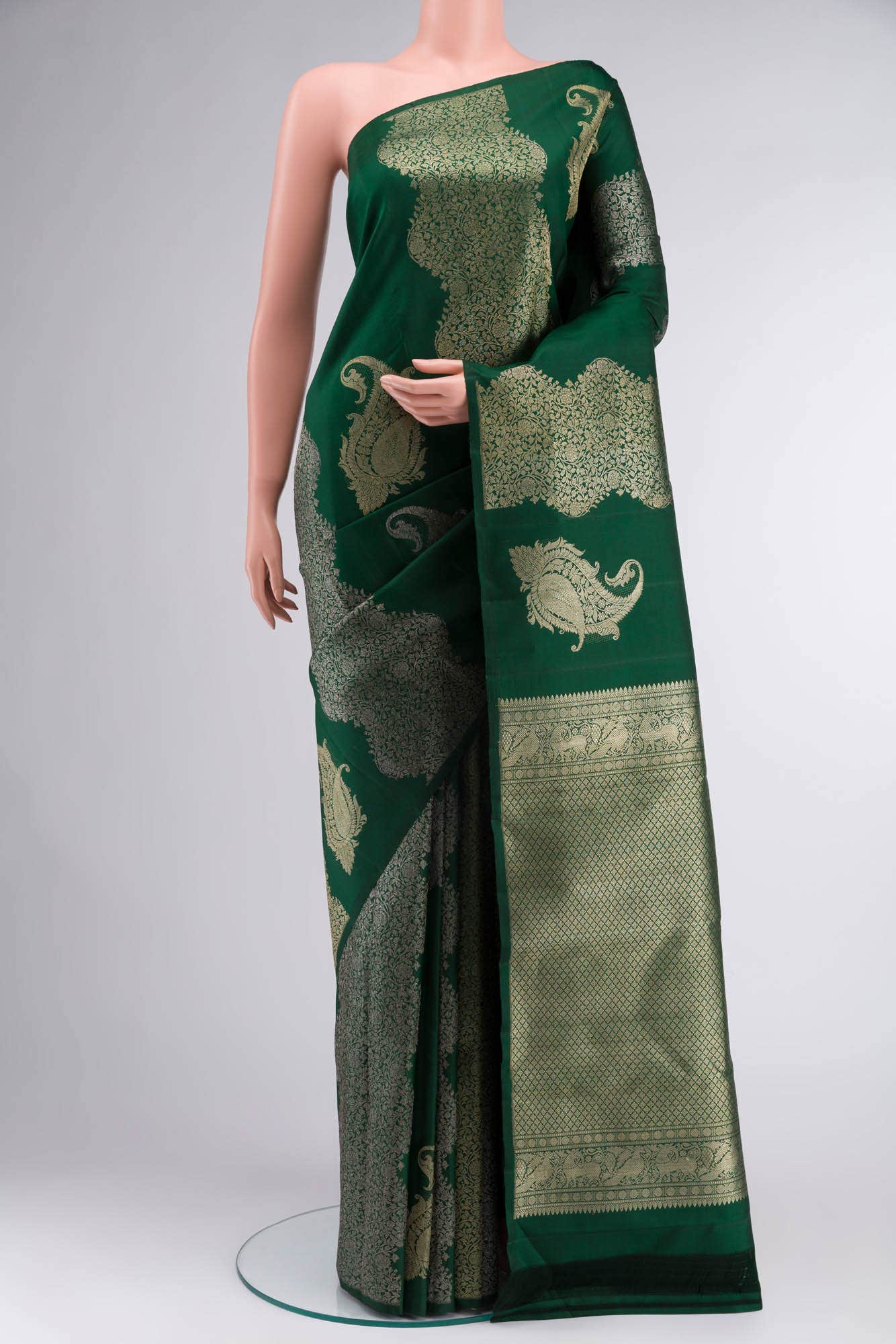 Green Kanchipuram Silk Saree