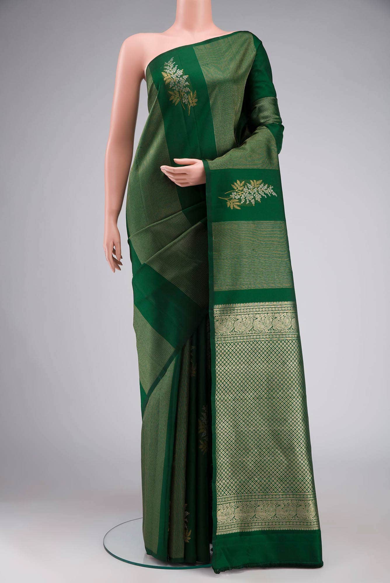 Green Kanchipuram Silk Saree