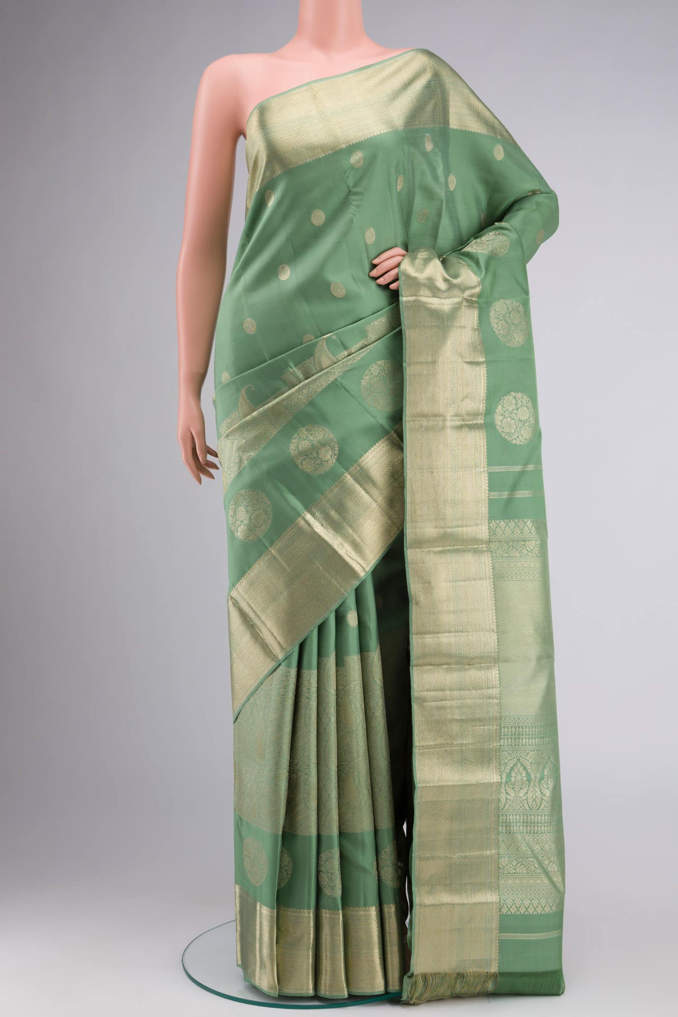 Green Kanchipuram Silk Saree