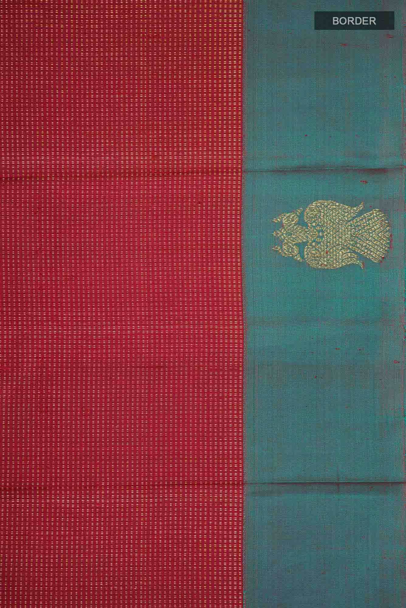 Maroon Kanchipuram Silk Saree