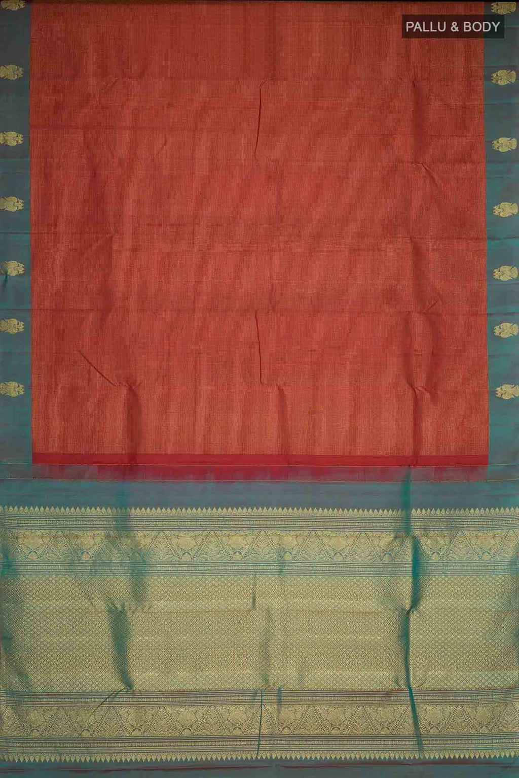 Maroon Kanchipuram Silk Saree