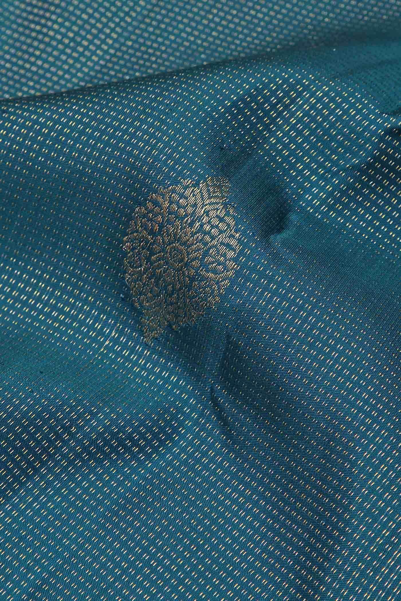 Blue Kanchipuram Silk Saree