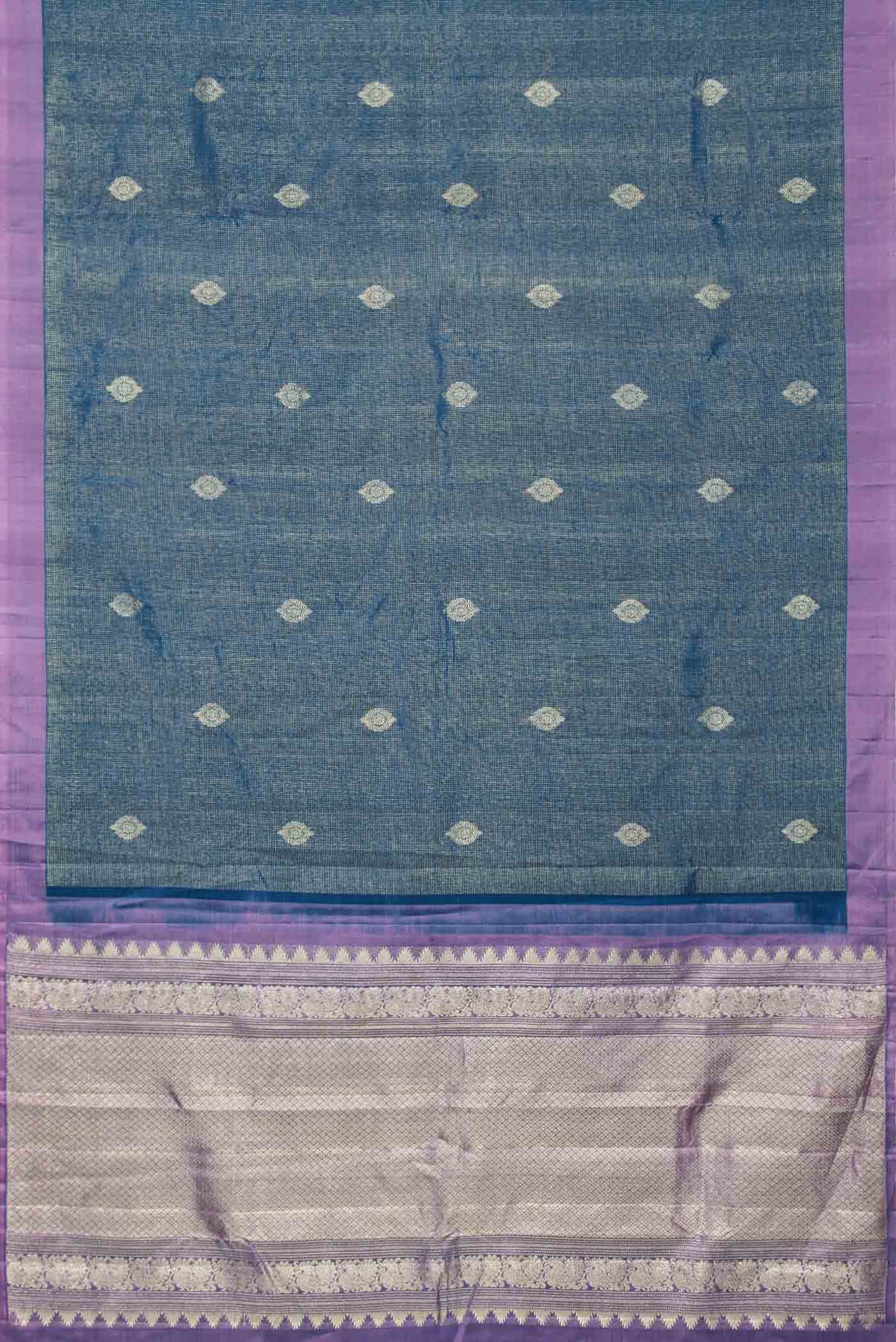 Blue Kanchipuram Silk Saree