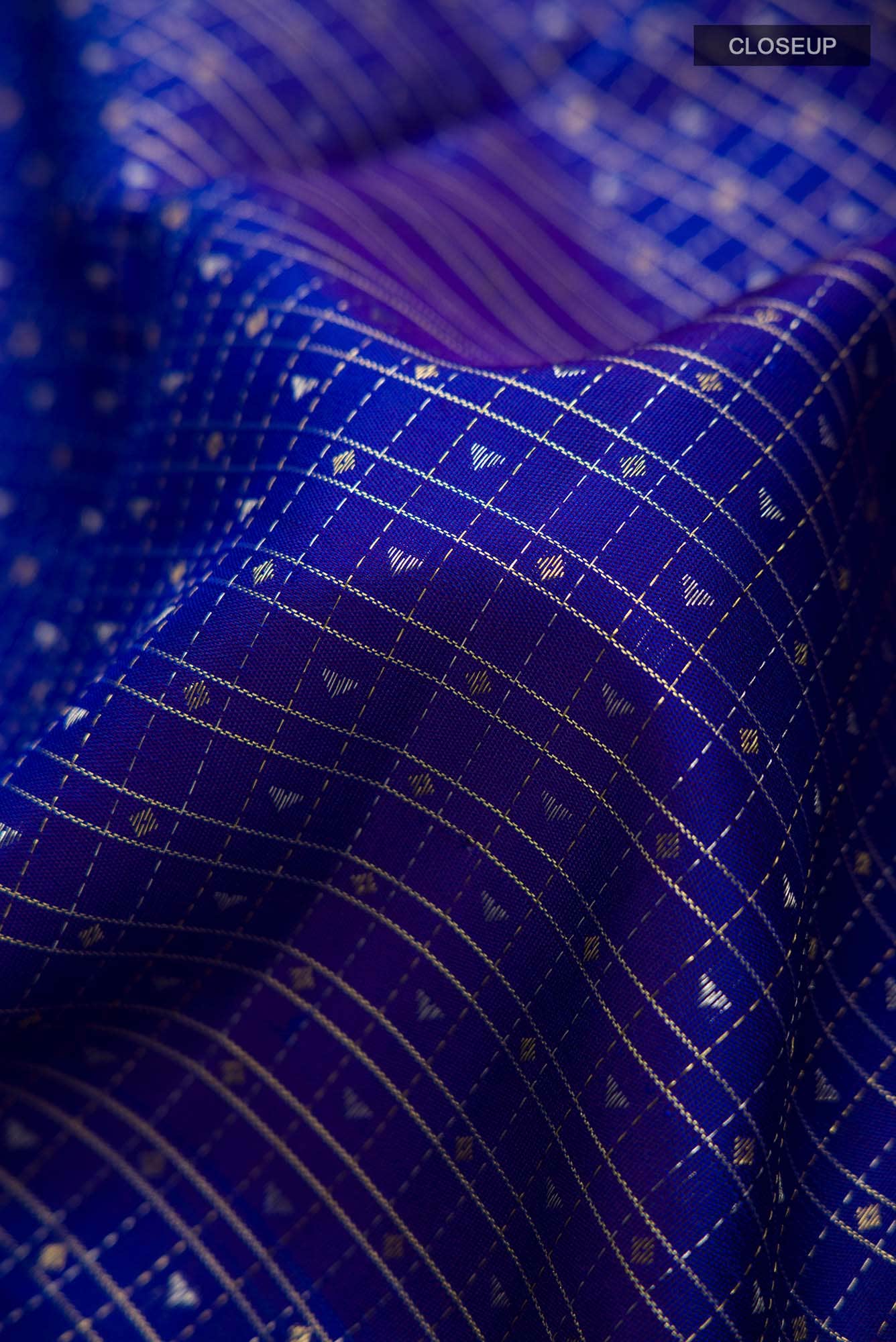 Blue Kanchipuram Silk Saree