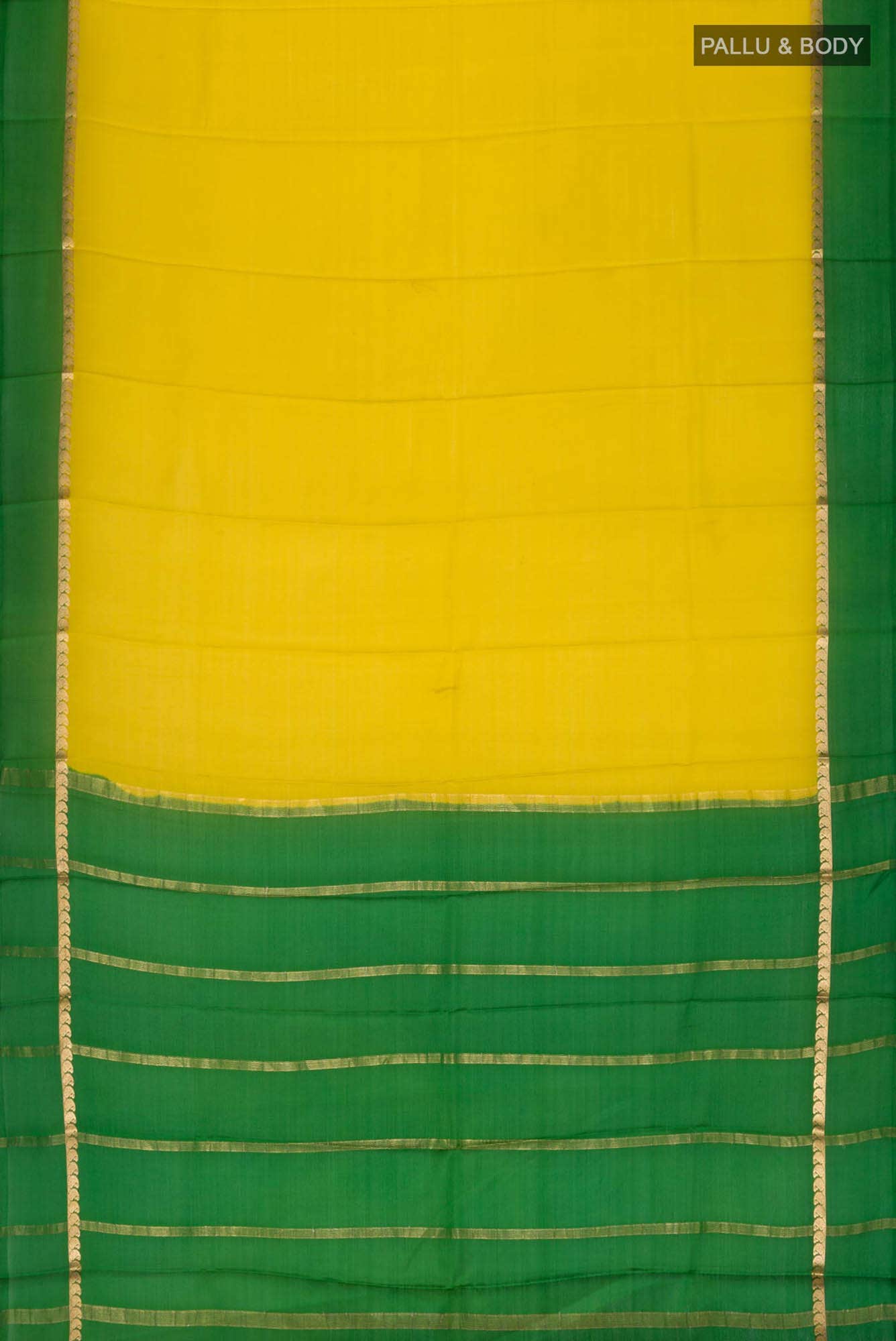 Green Crepe Saree