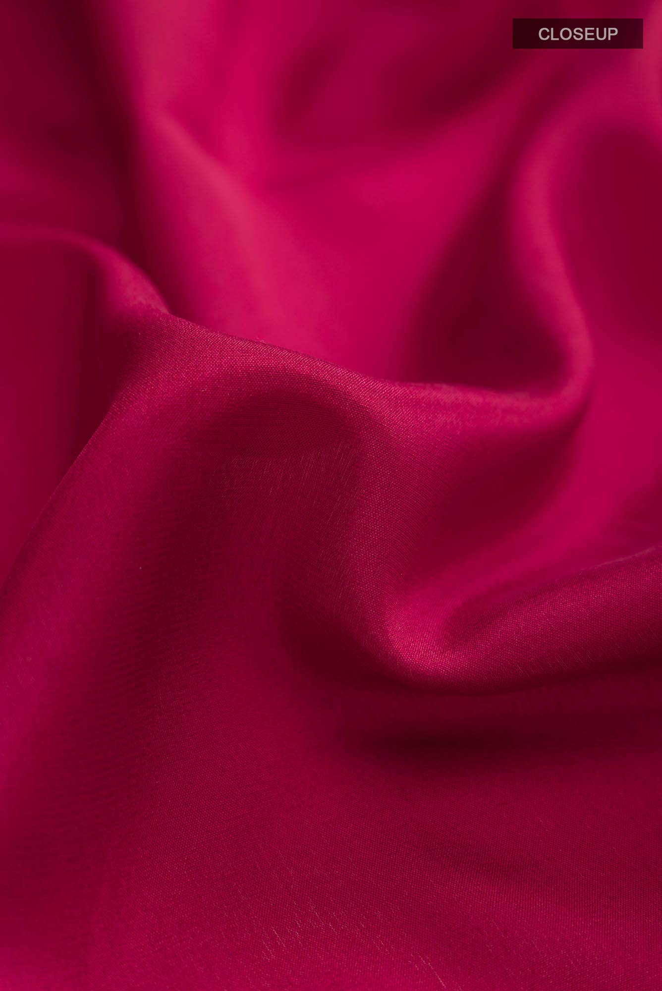 Maroon Mysore Crepe Saree