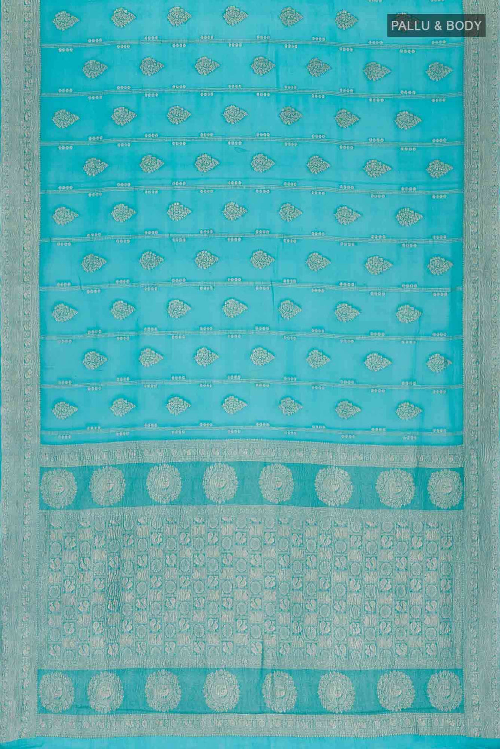 Green Georgette Saree