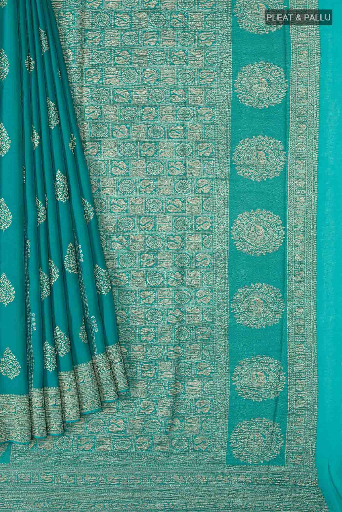 Green Georgette Saree