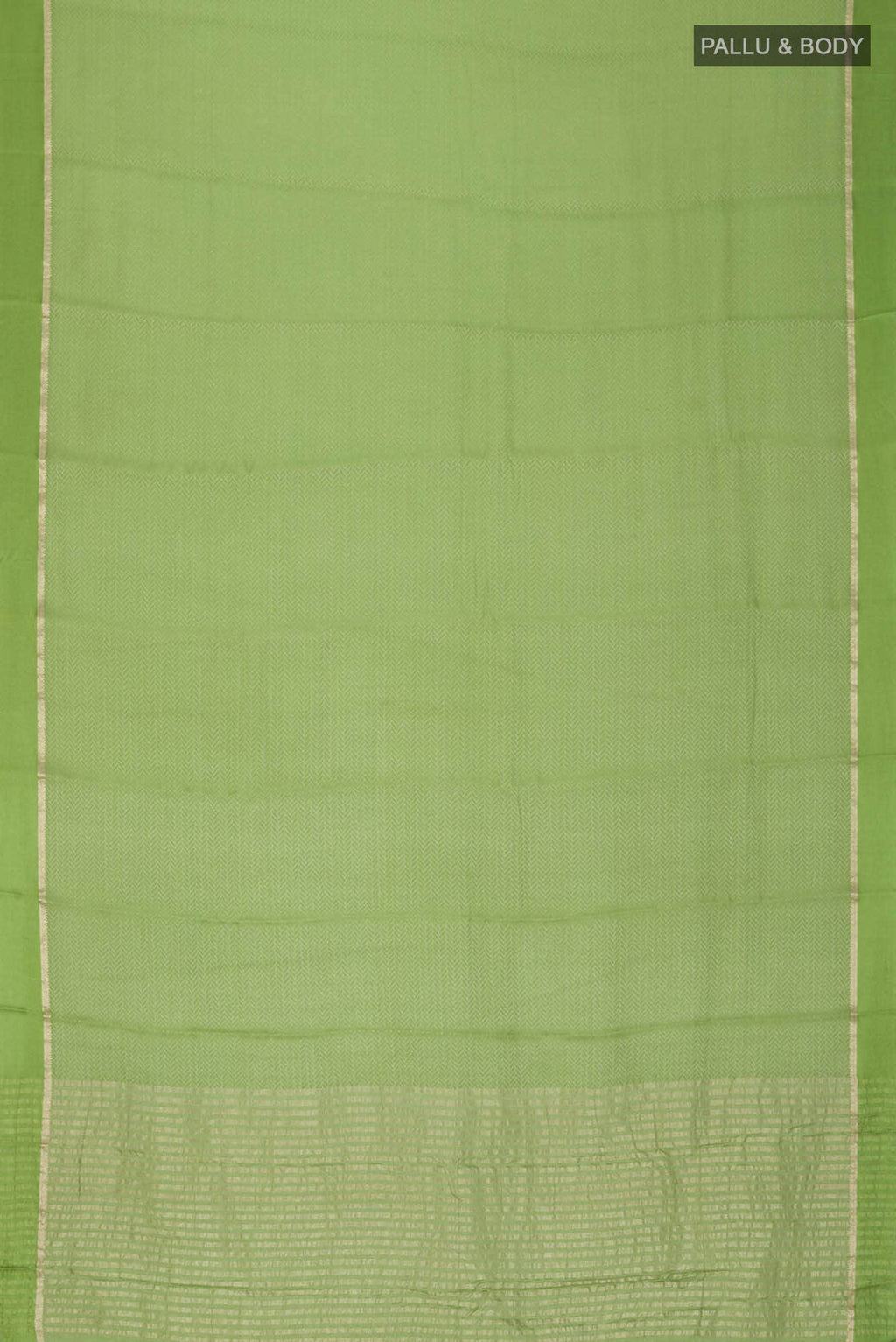 Green Mysore Crepe Saree
